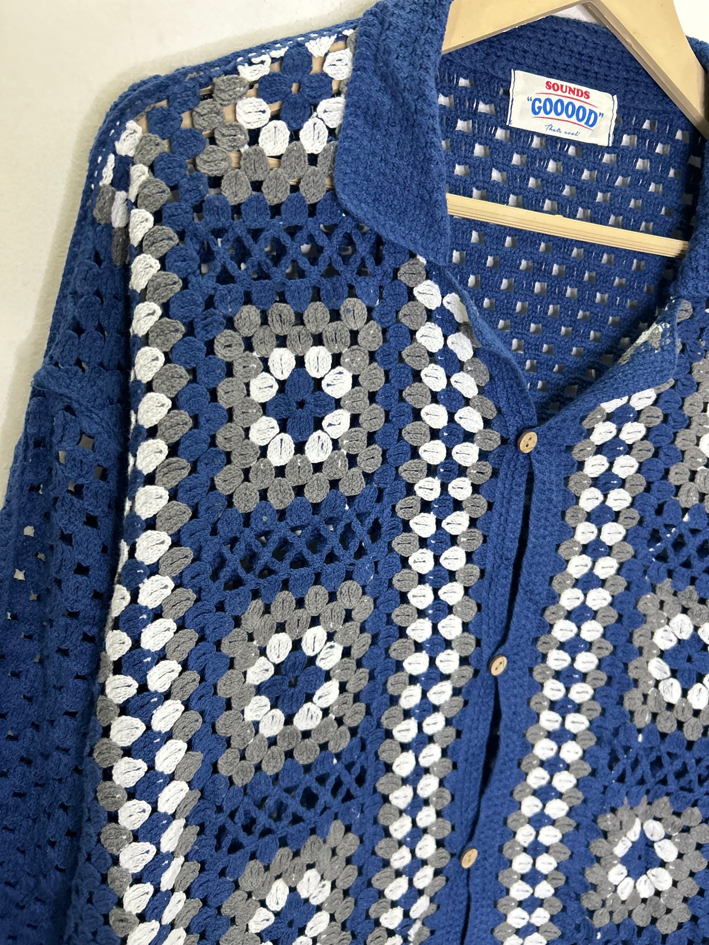 Crochet Blue Shirt