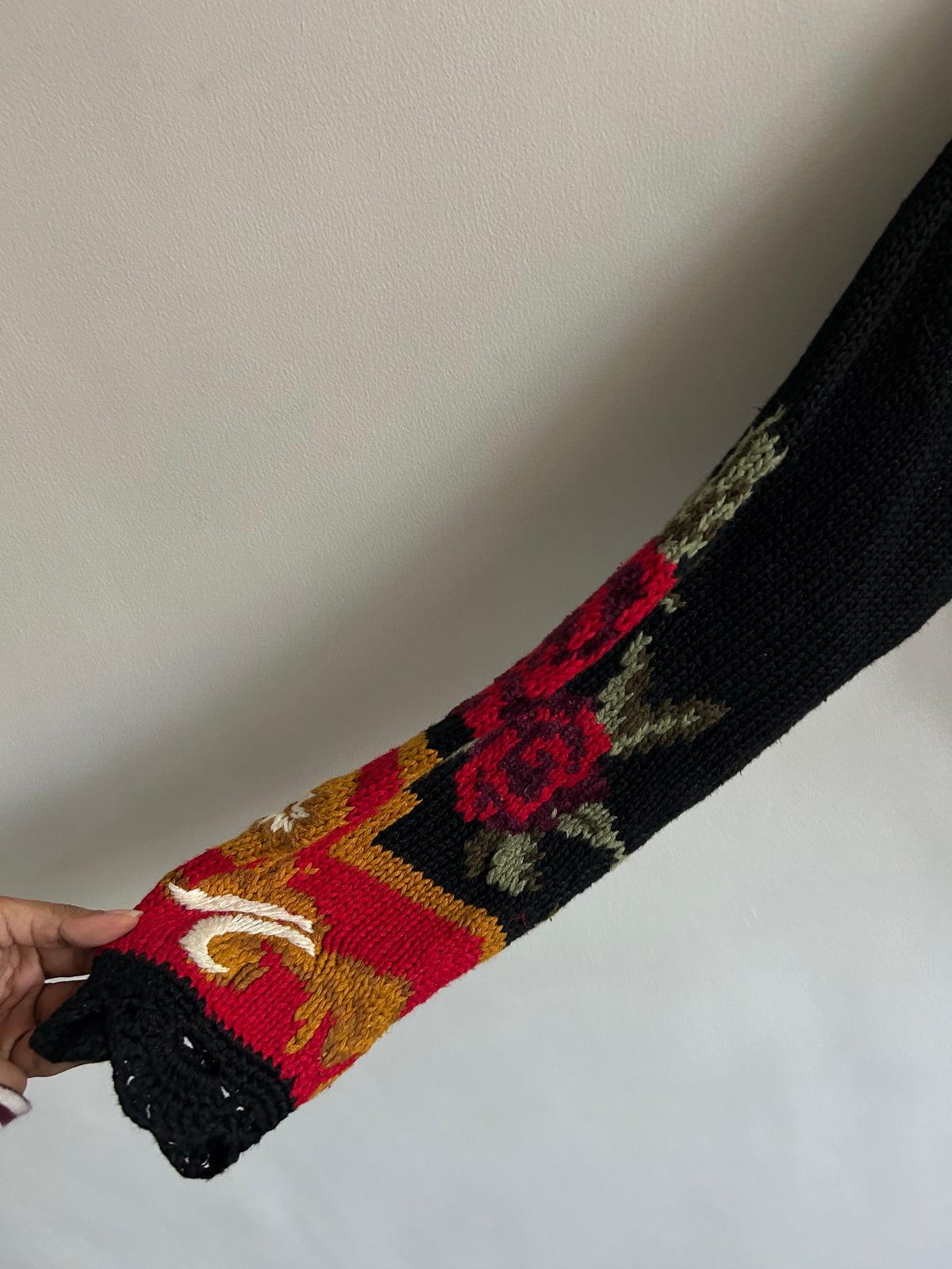 Folk Floral Knit Sweater