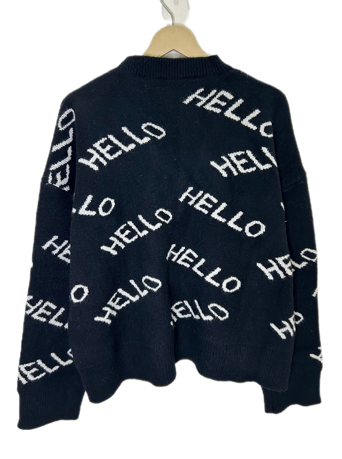 Hello Black Sweater