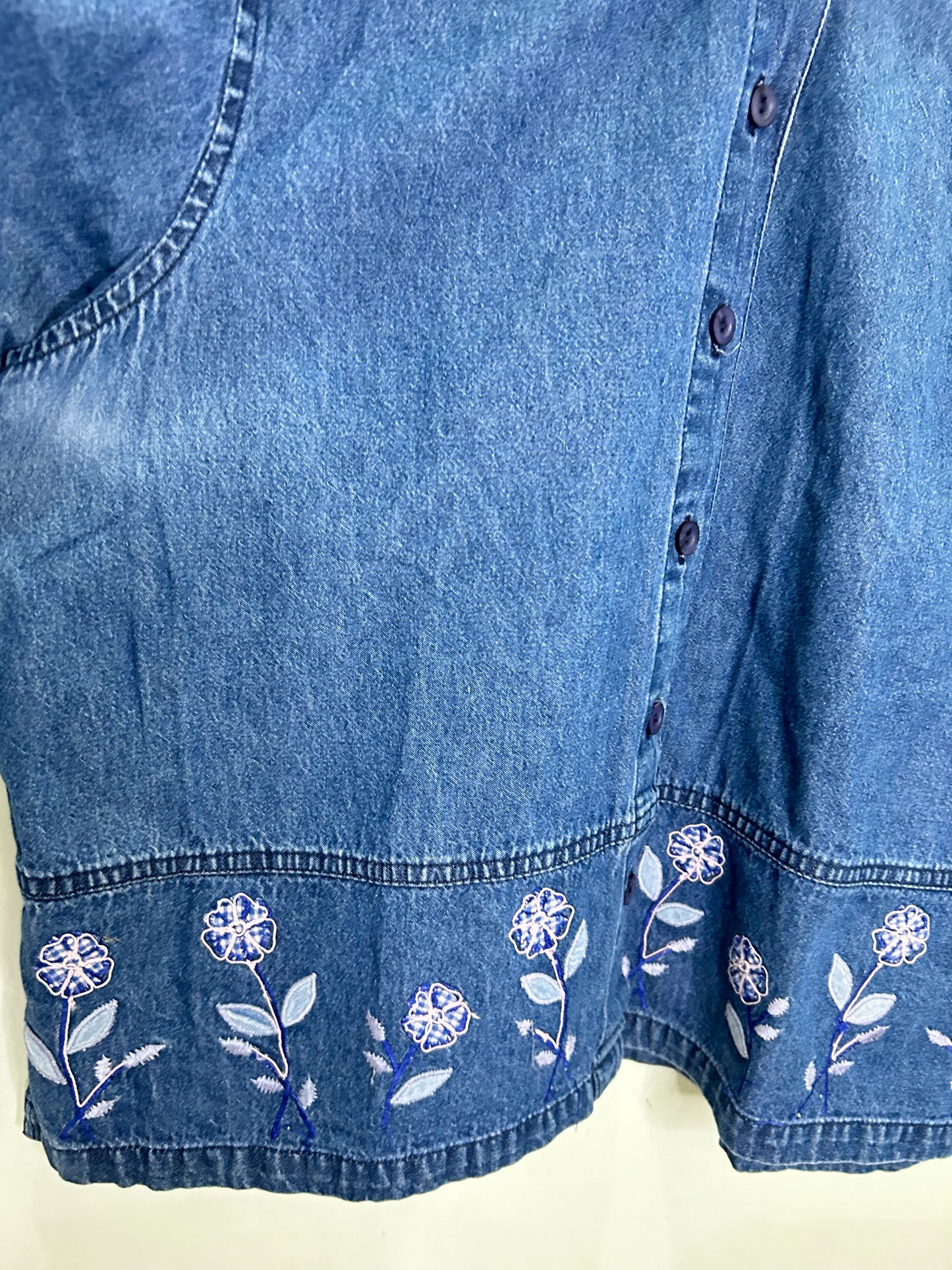 Floral Denim Shirt