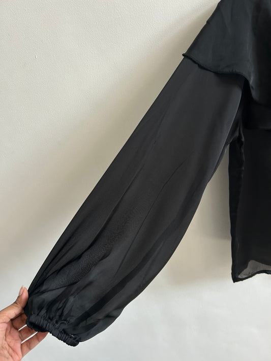 Sheer Ruffle Shirt