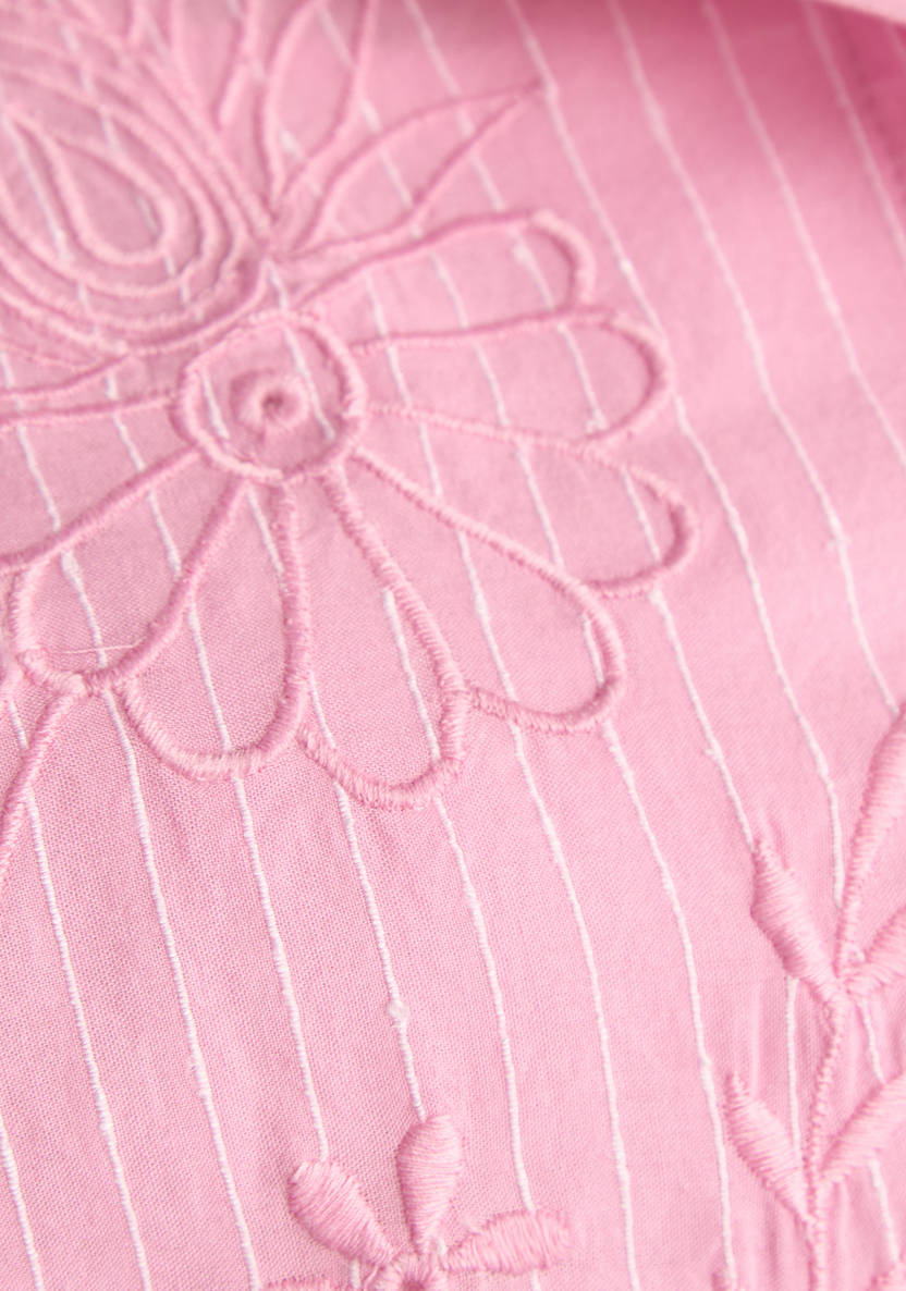 Striped Embroidered Shirt