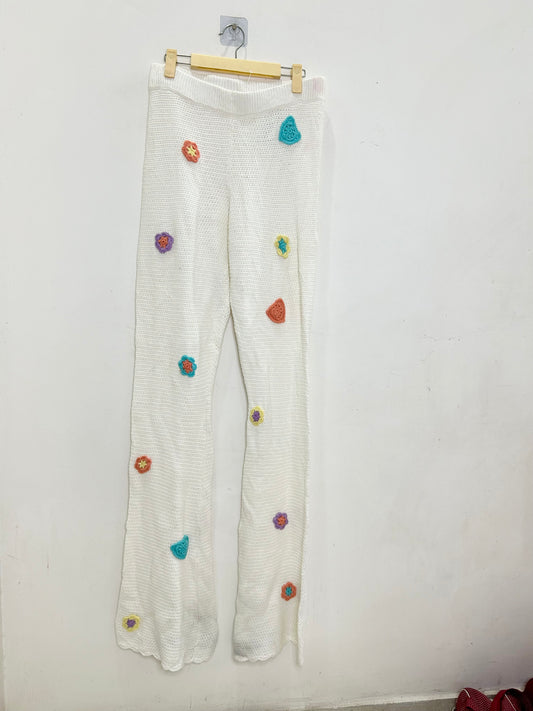 Floral Crochet Pants