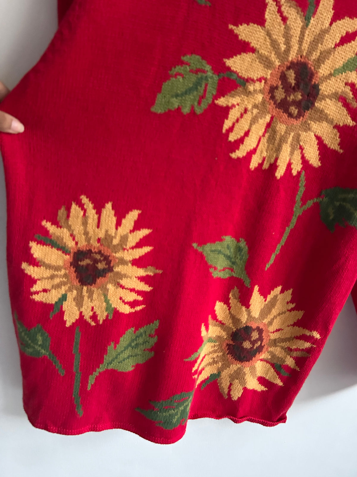 Red Sunflower Sweater