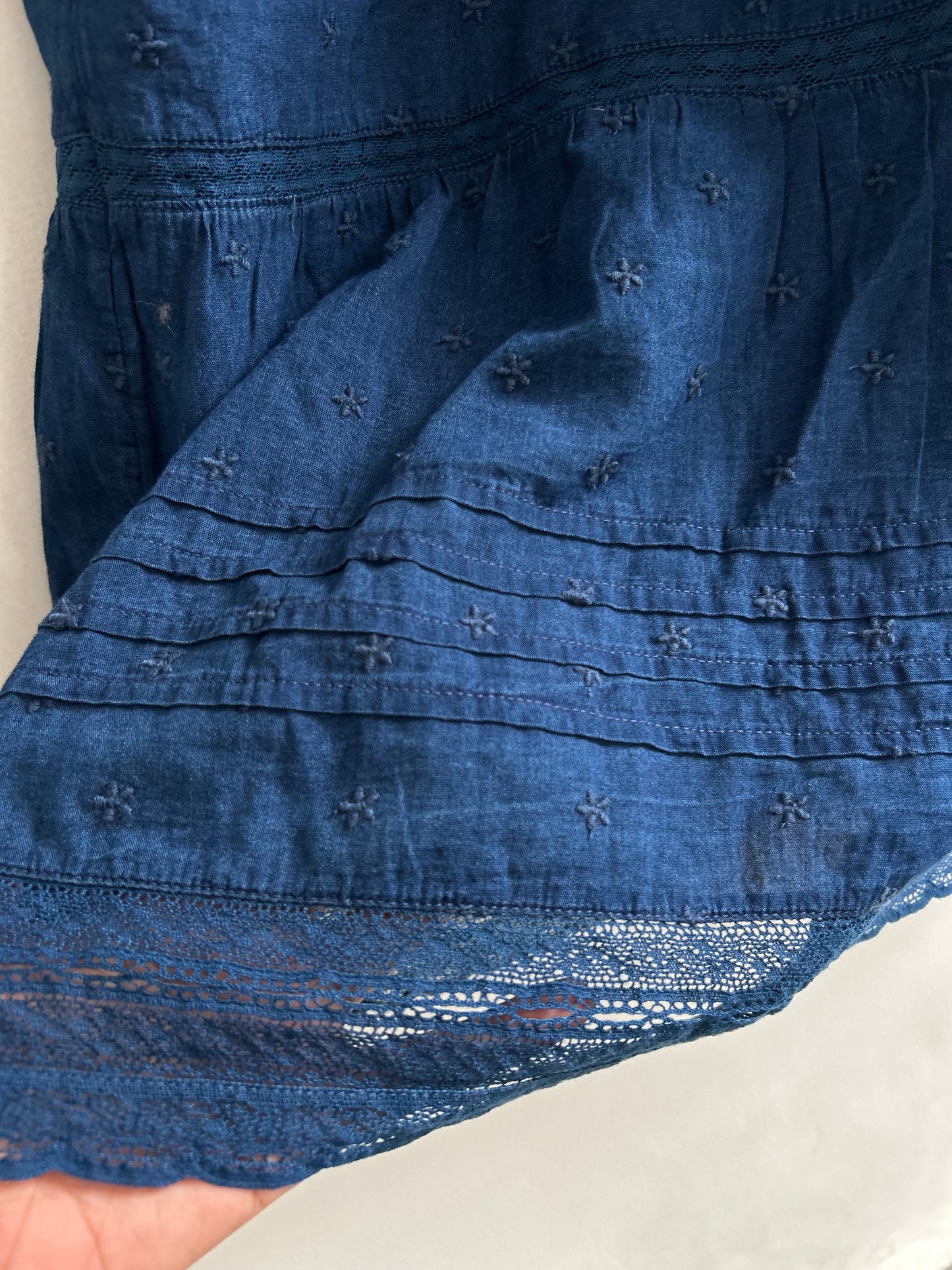 Cotton Denim Skirt