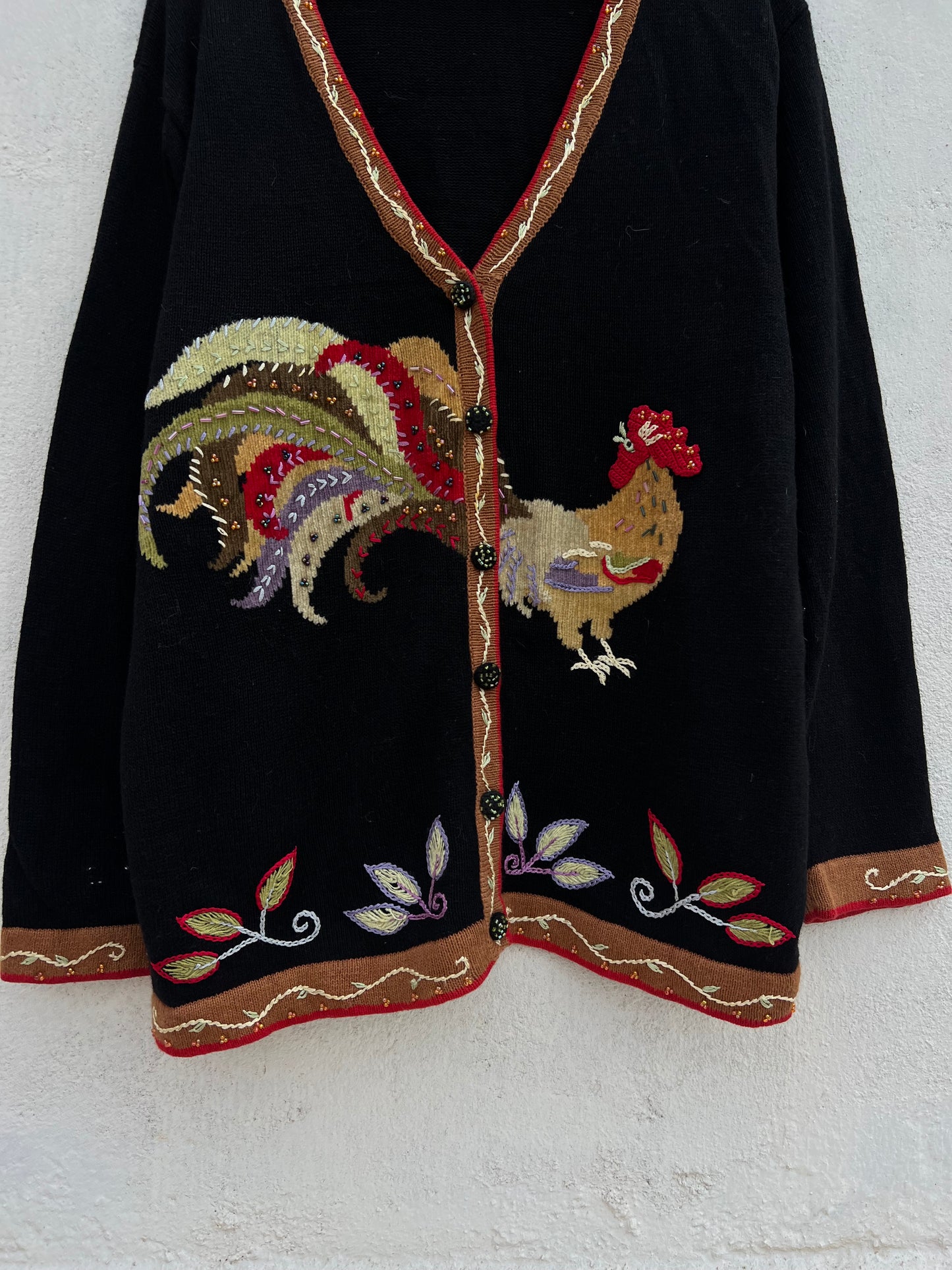 Hen Beaded Sweater