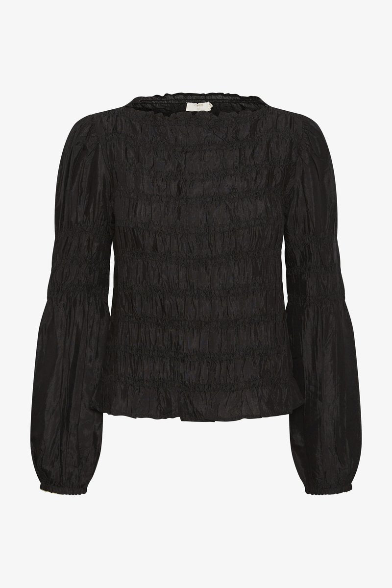 Black Ruched Top