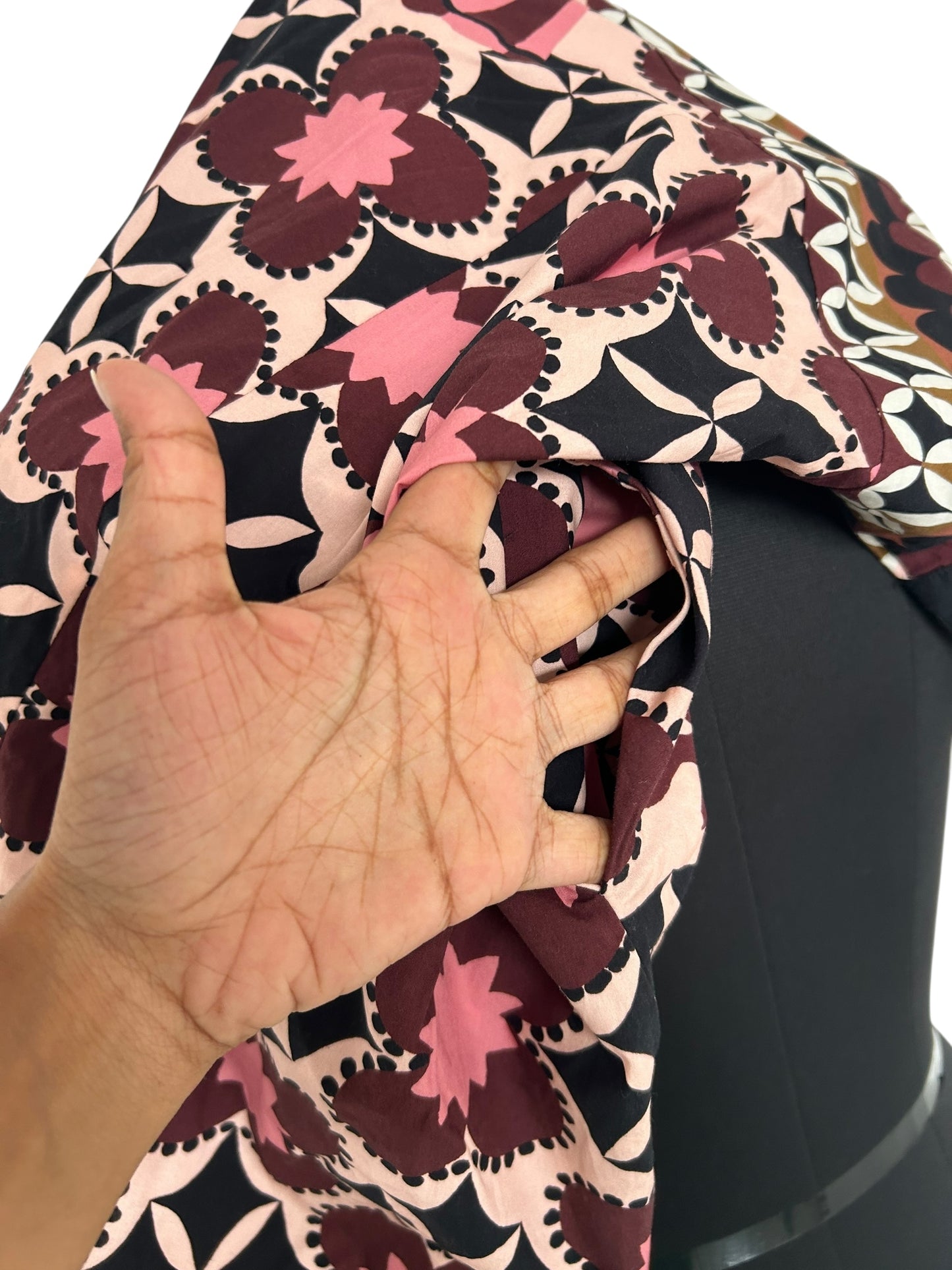 Tropical mosaic shirtdress