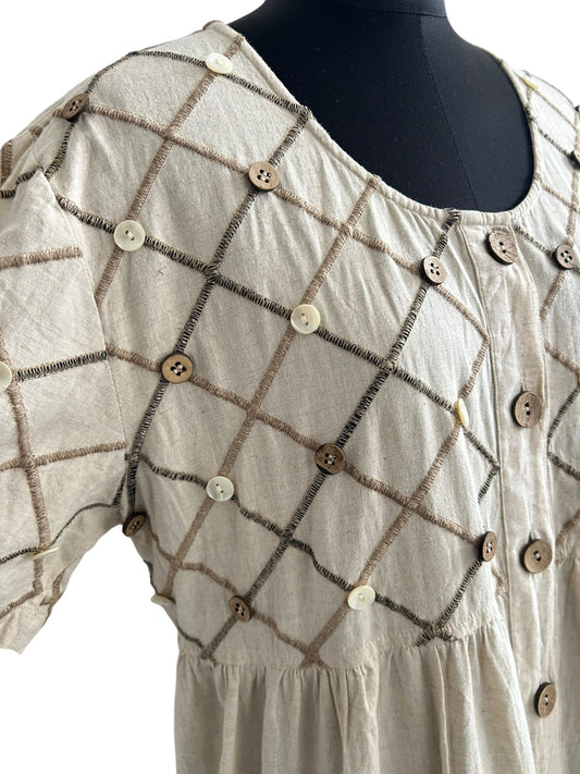 Button Cotton Dress