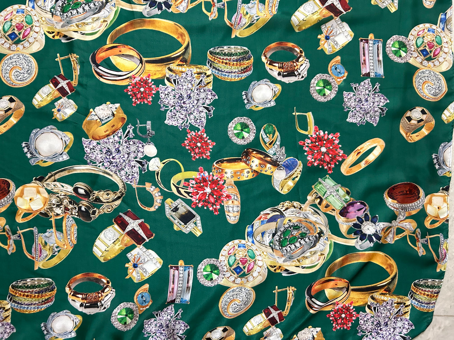 Gems & Stones Scarf 40” x 42”