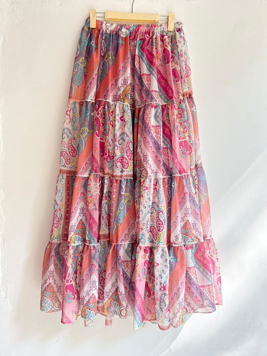 Paisley Print Skirt