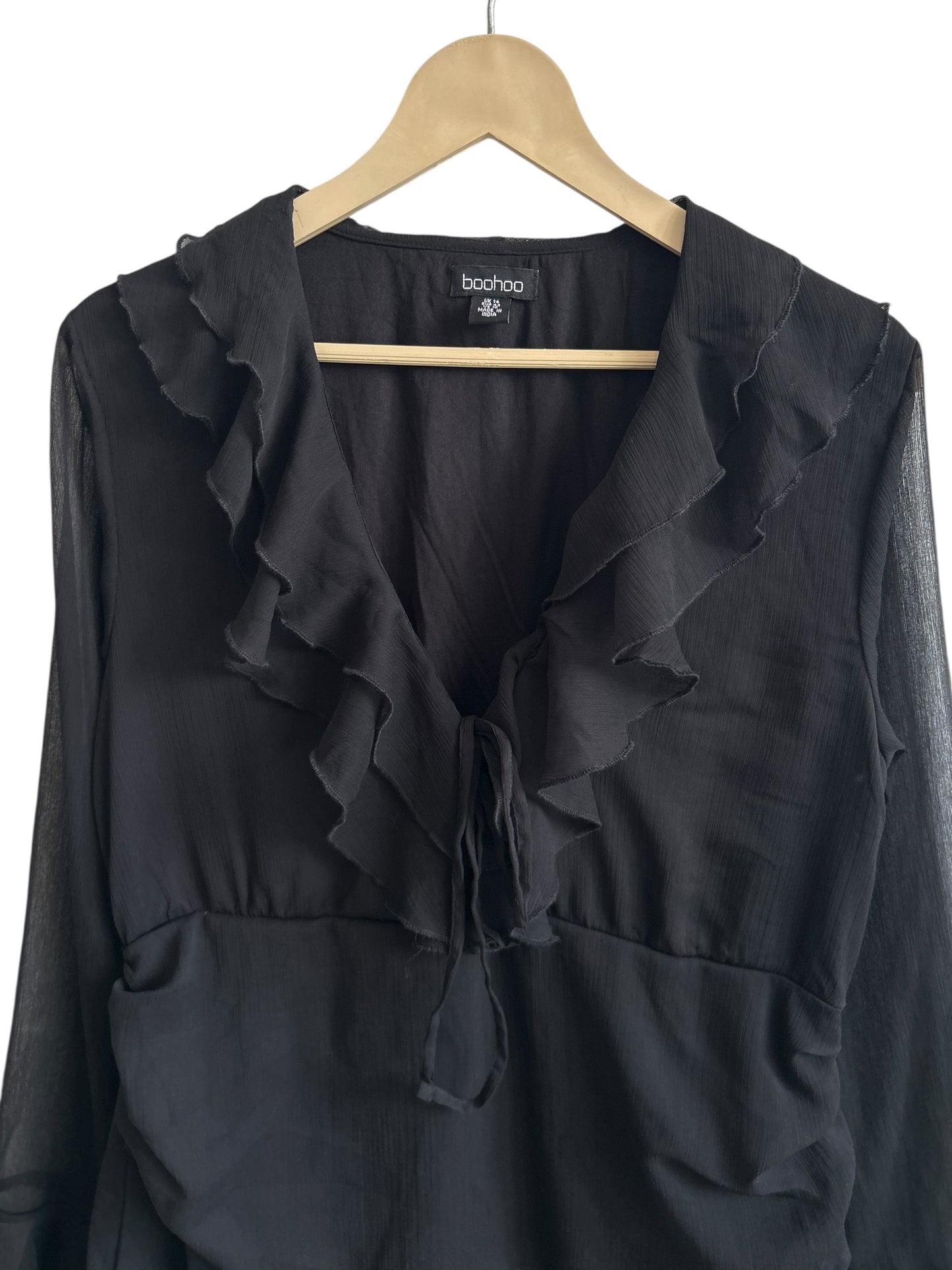 BOOHOO Ruched Waist Dress