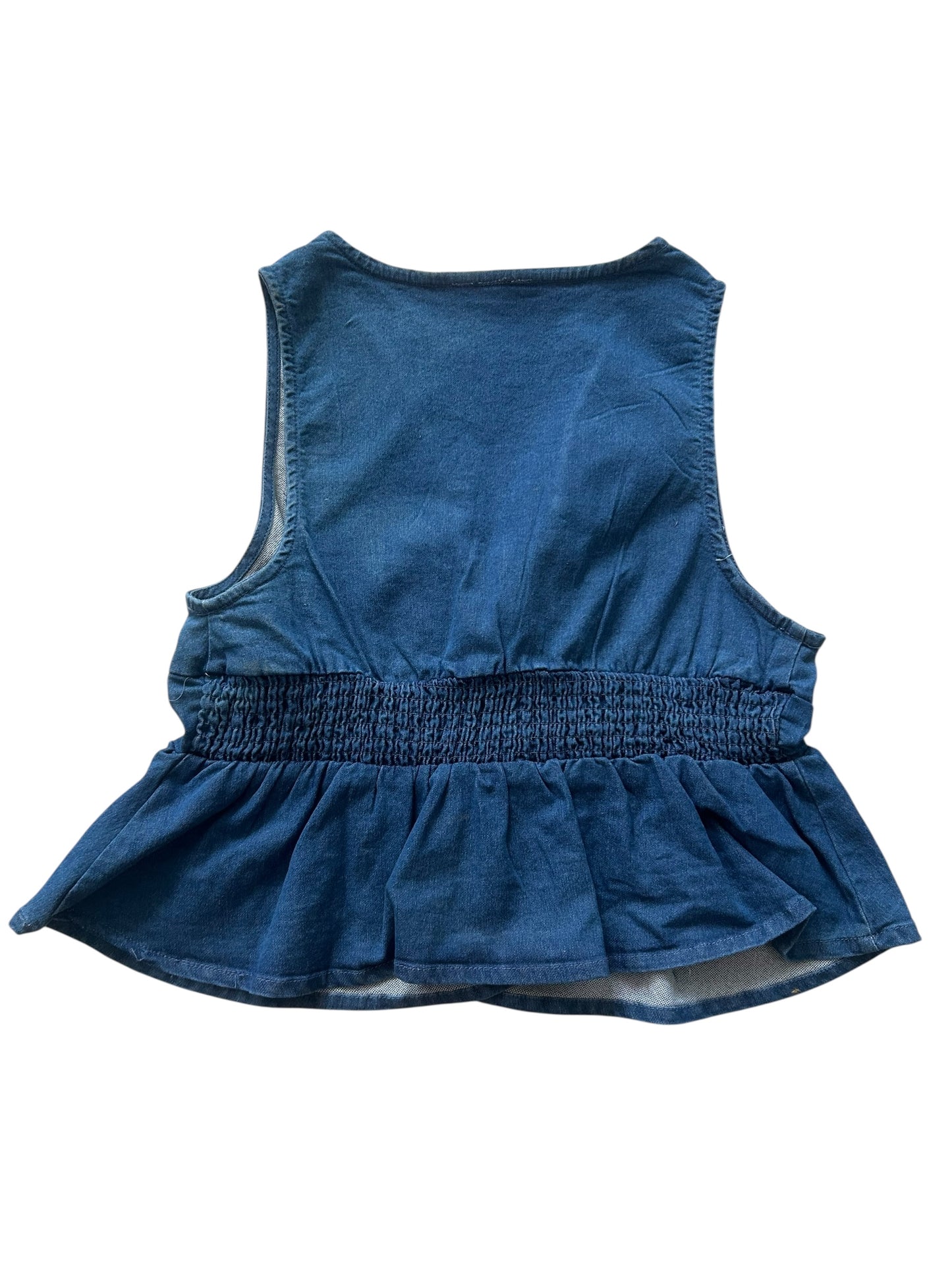 Denim Knot Top:38”