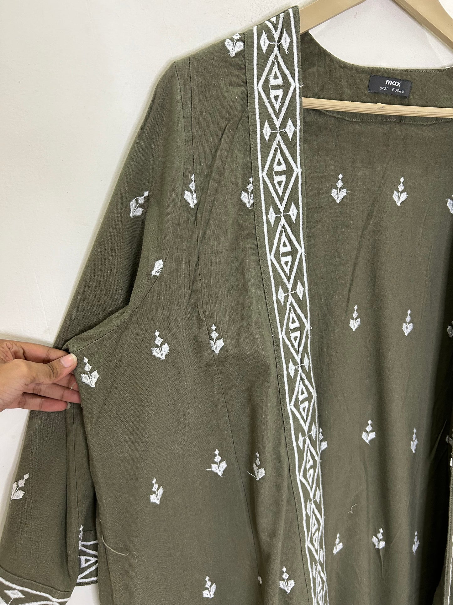 Cotton Embroidered Shrug