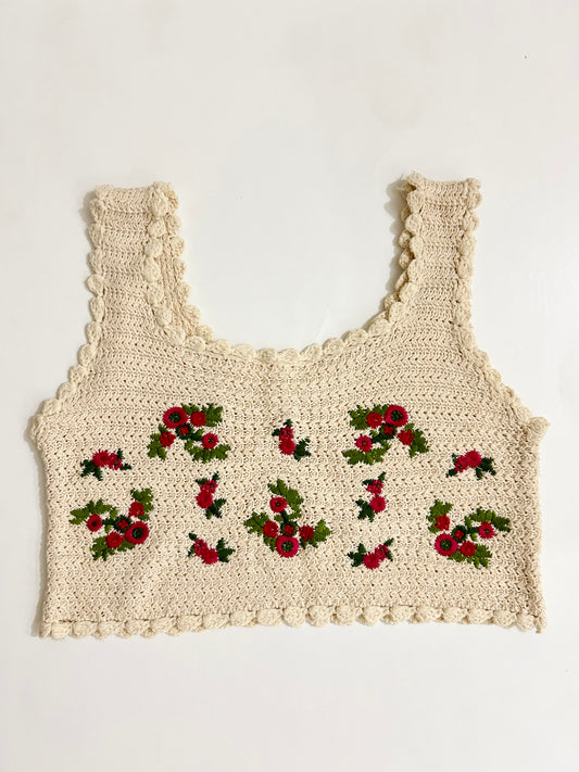 Crochet Floral Top