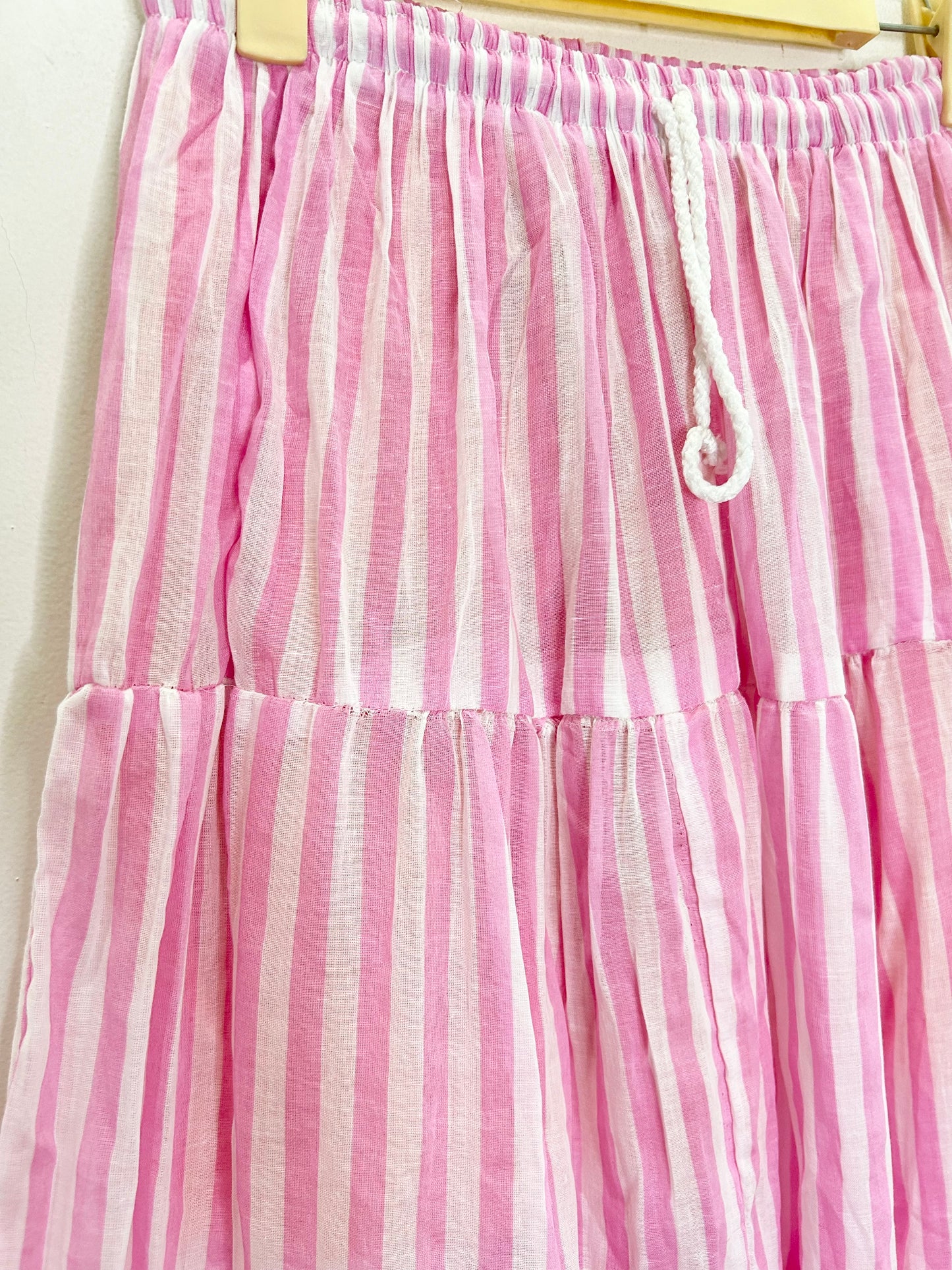 Pink Striped Skirt