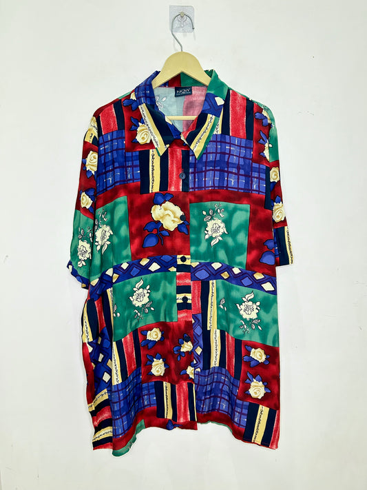 Rose Block Print Shirt