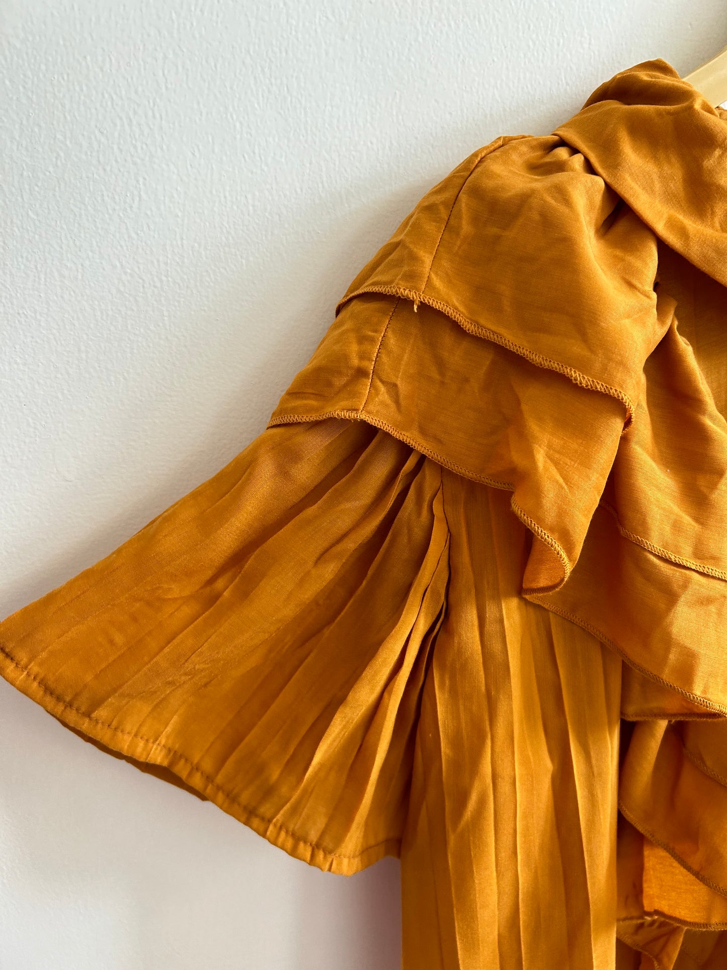 Pleated Flounce Blouse