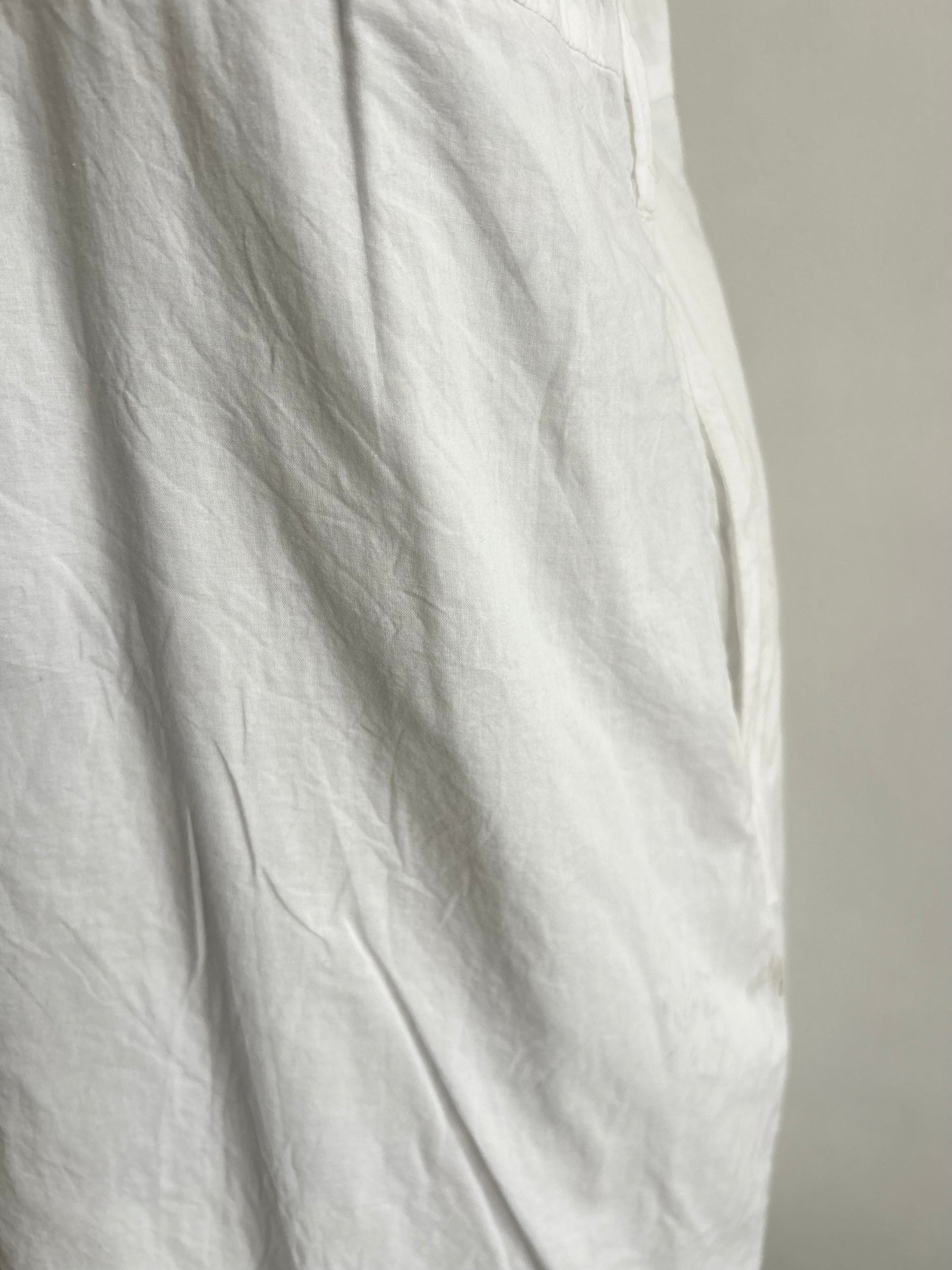 White Cotton Embroidered Dress