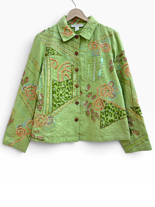 Green Petite Weekend Vintage Jacket: 38”