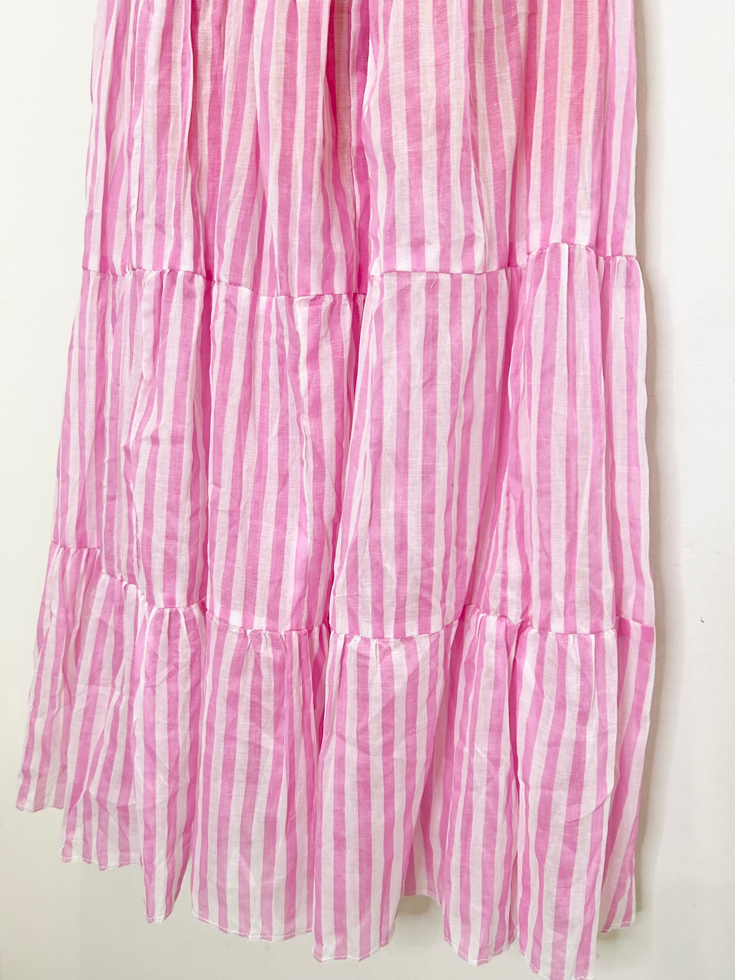 Pink Striped Skirt