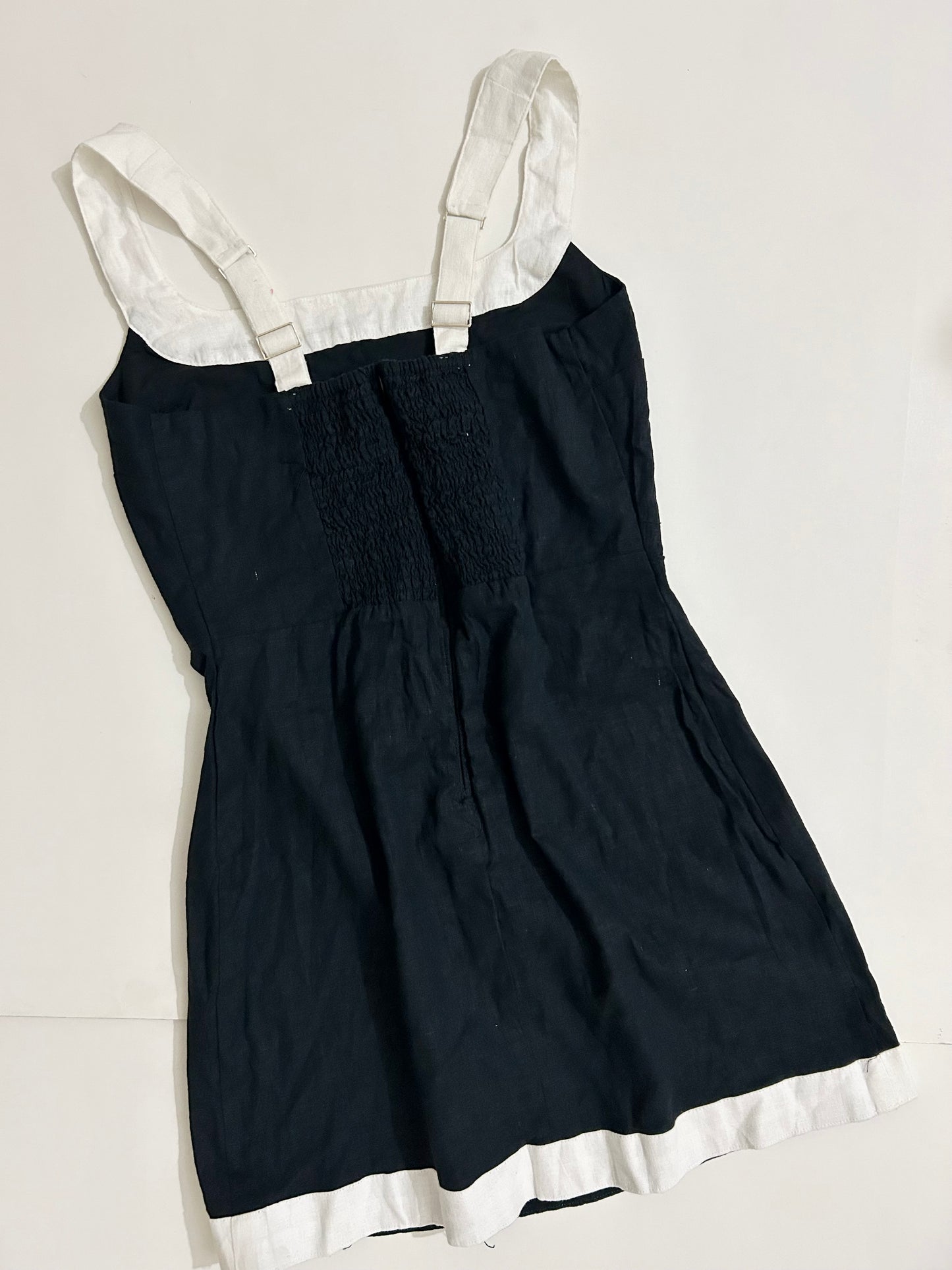 Linen Blend Strap Dress