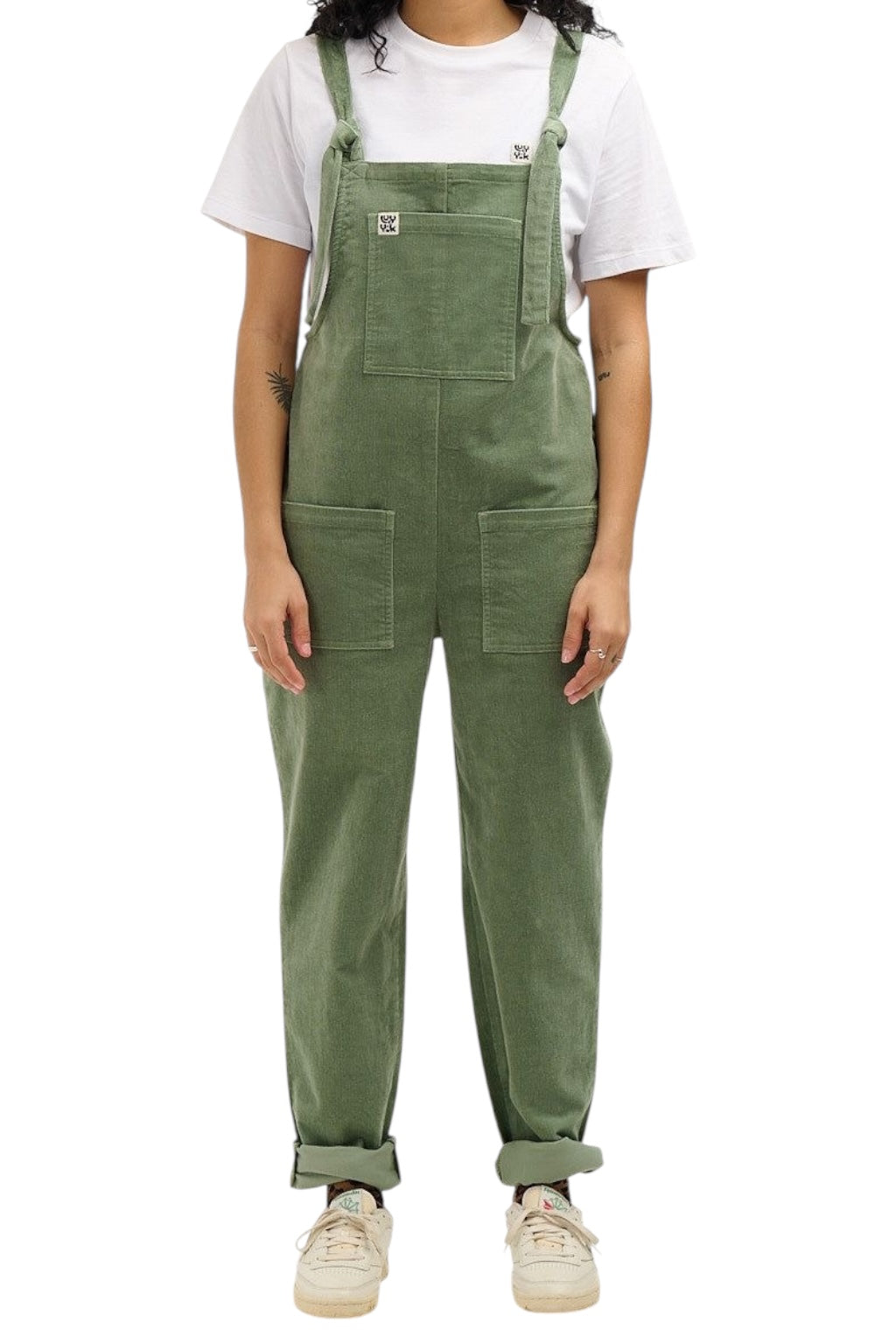 Lucy & Yak Green Corduroy Dungarees