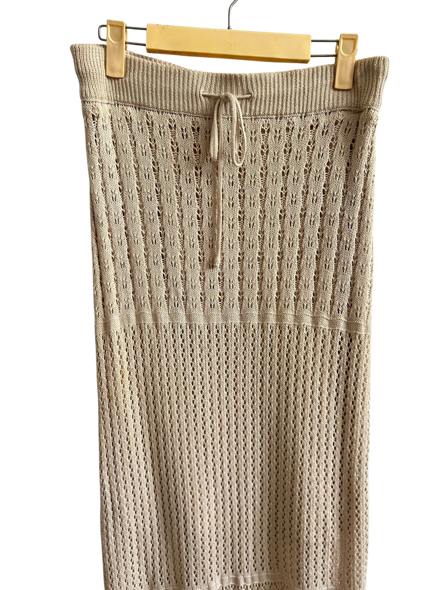 Beige Crochet Skirt