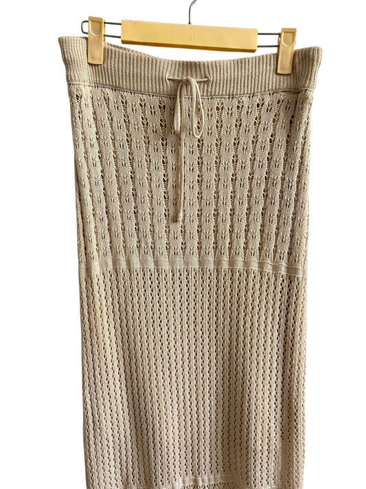 Beige Crochet Skirt