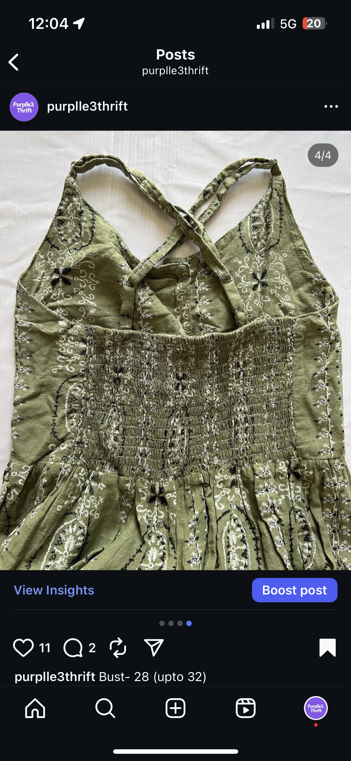 Cotton Embroidered Dress