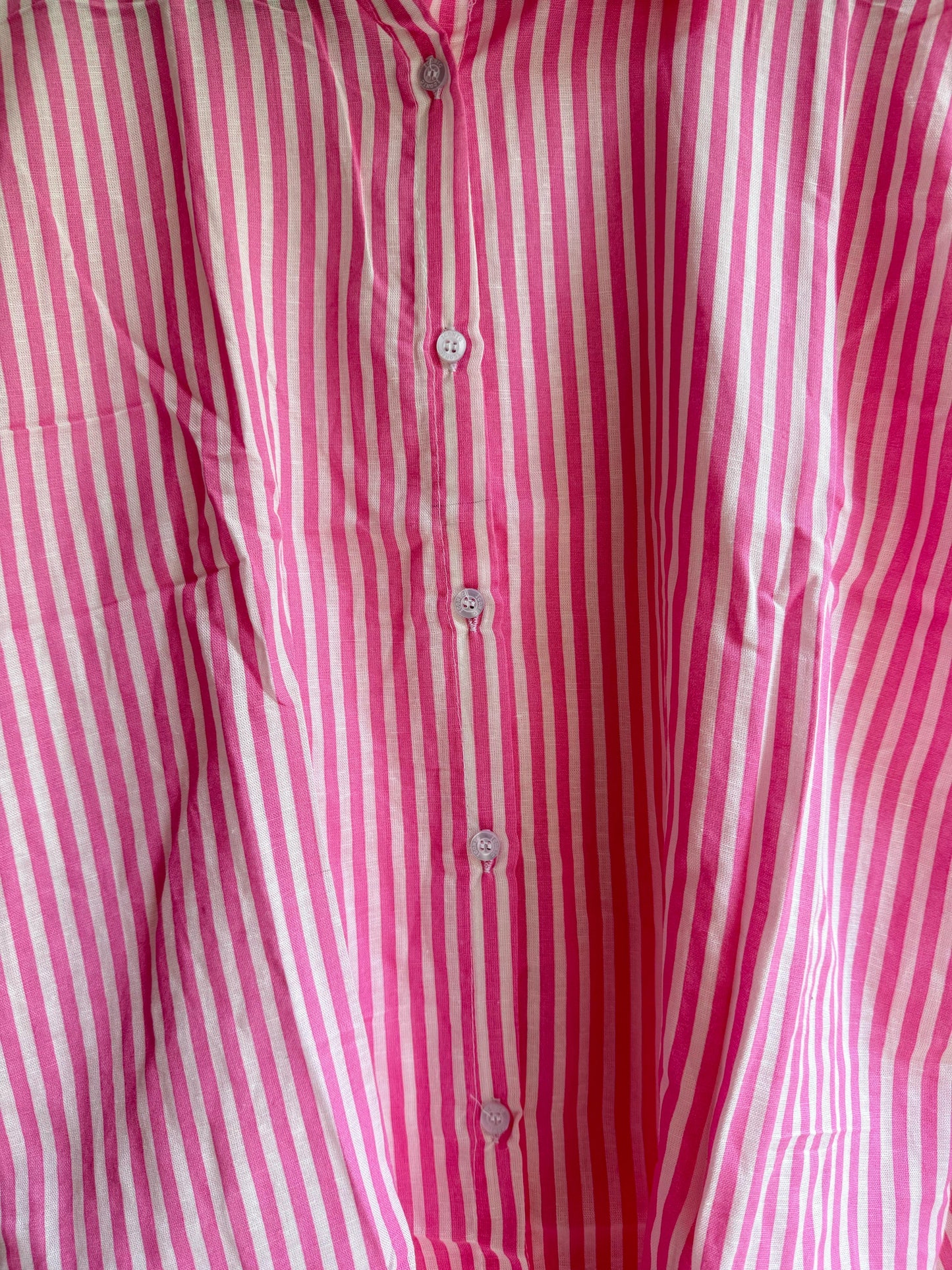 Pink Cotton Striped Shirt