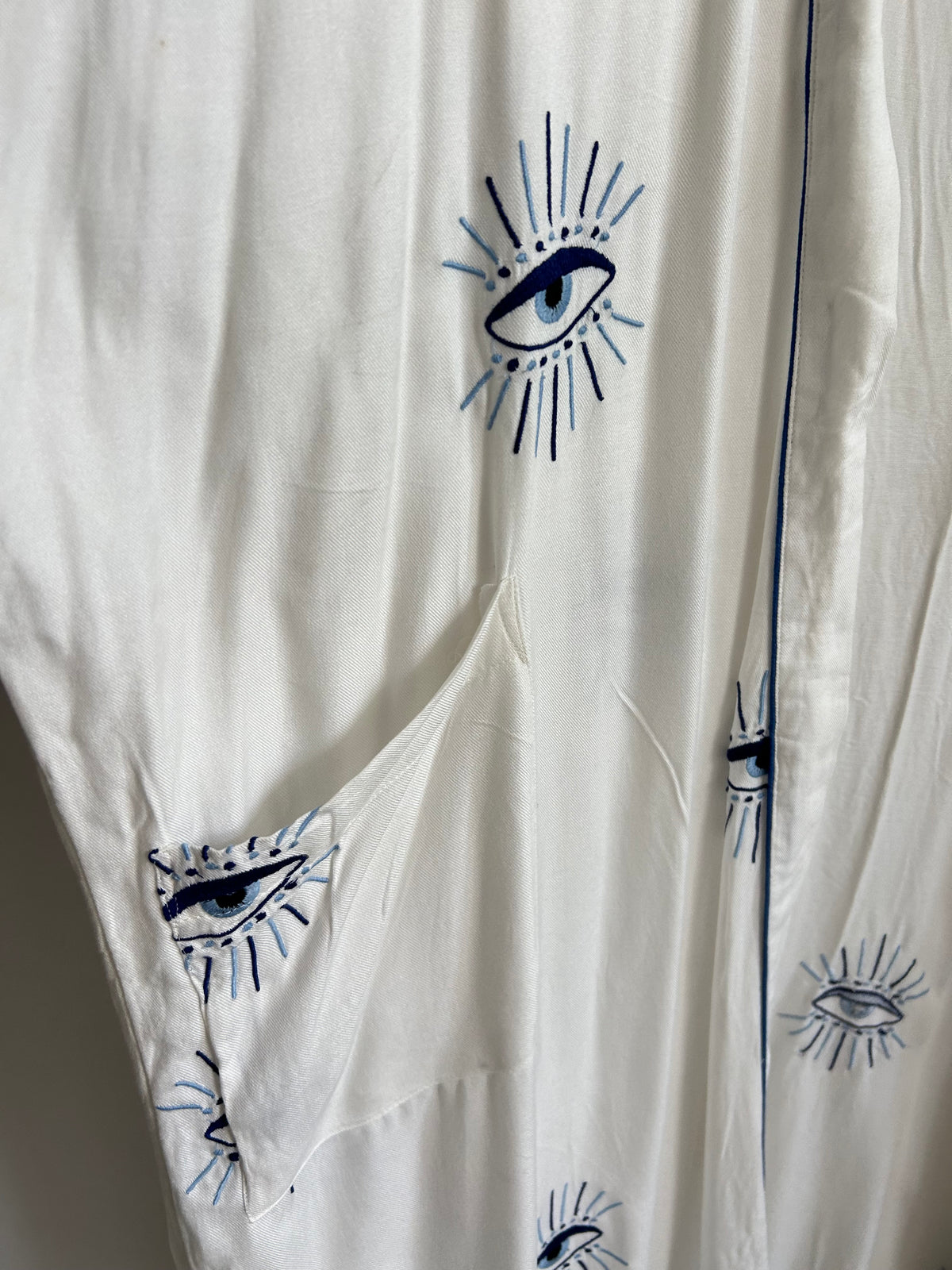 White Evil Eye Shrug: 60”