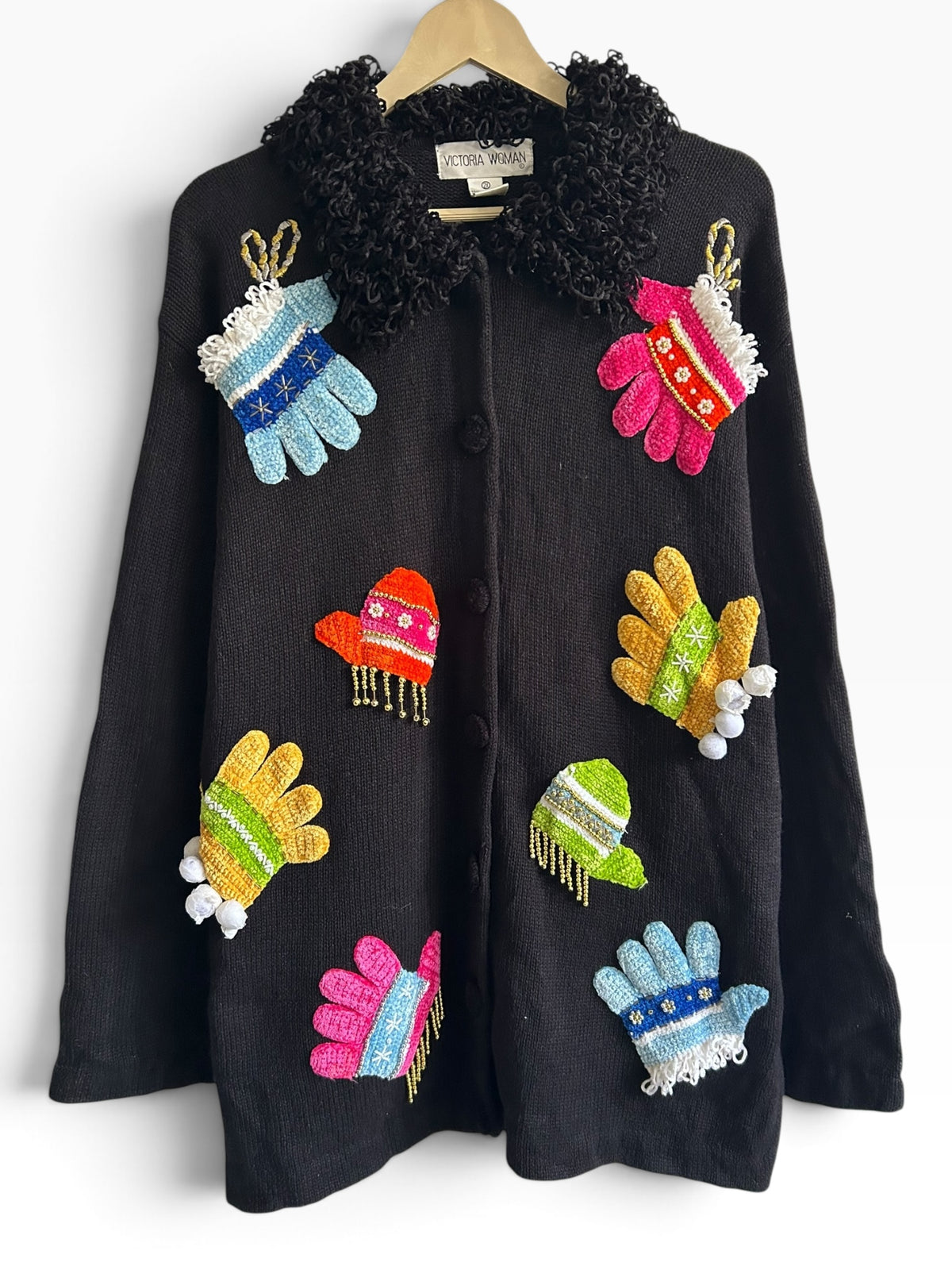 Victoria Woman Gloves Sweater