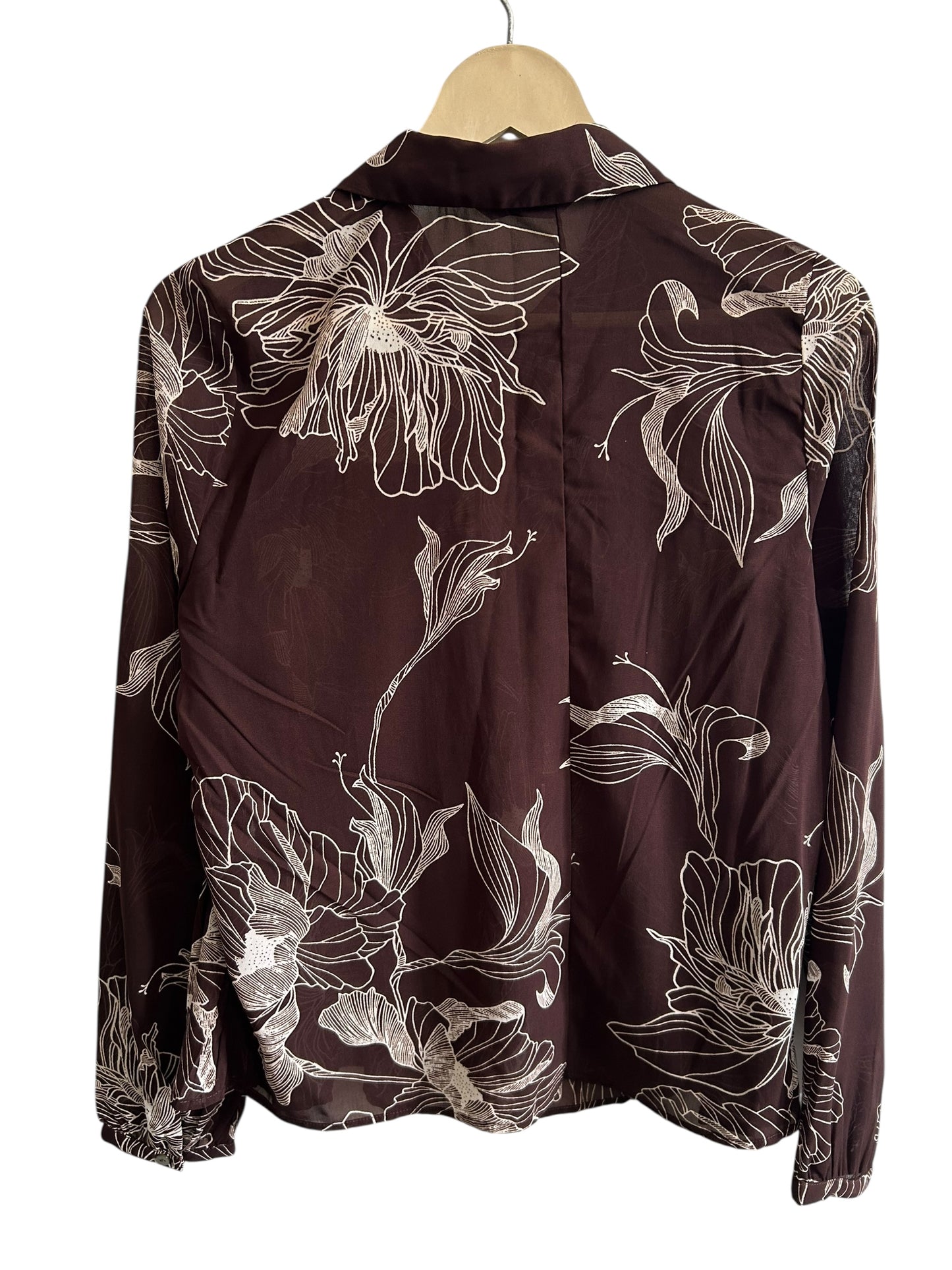 Brown Floral Top