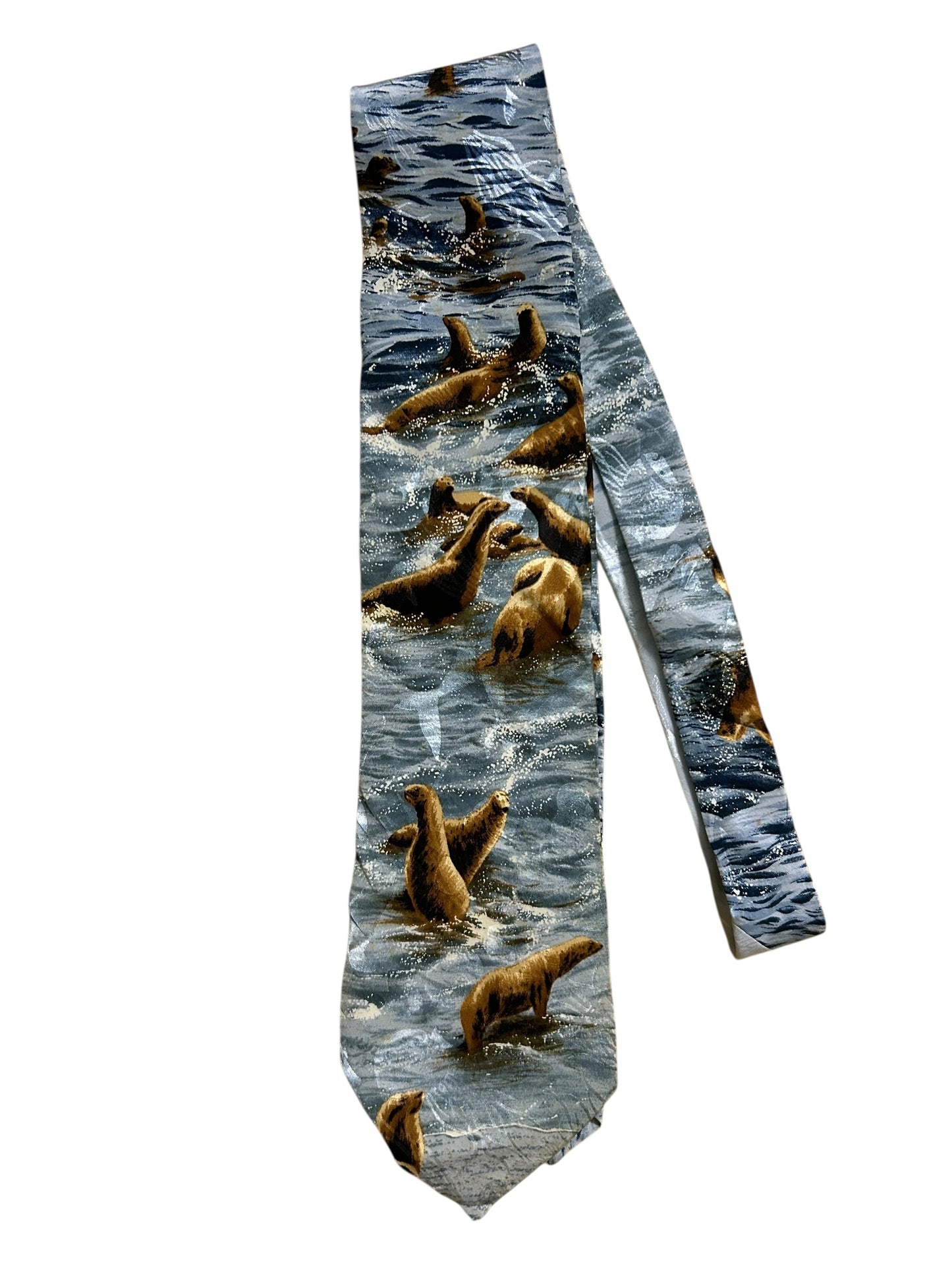 Vintage Sea Otters Tie #1