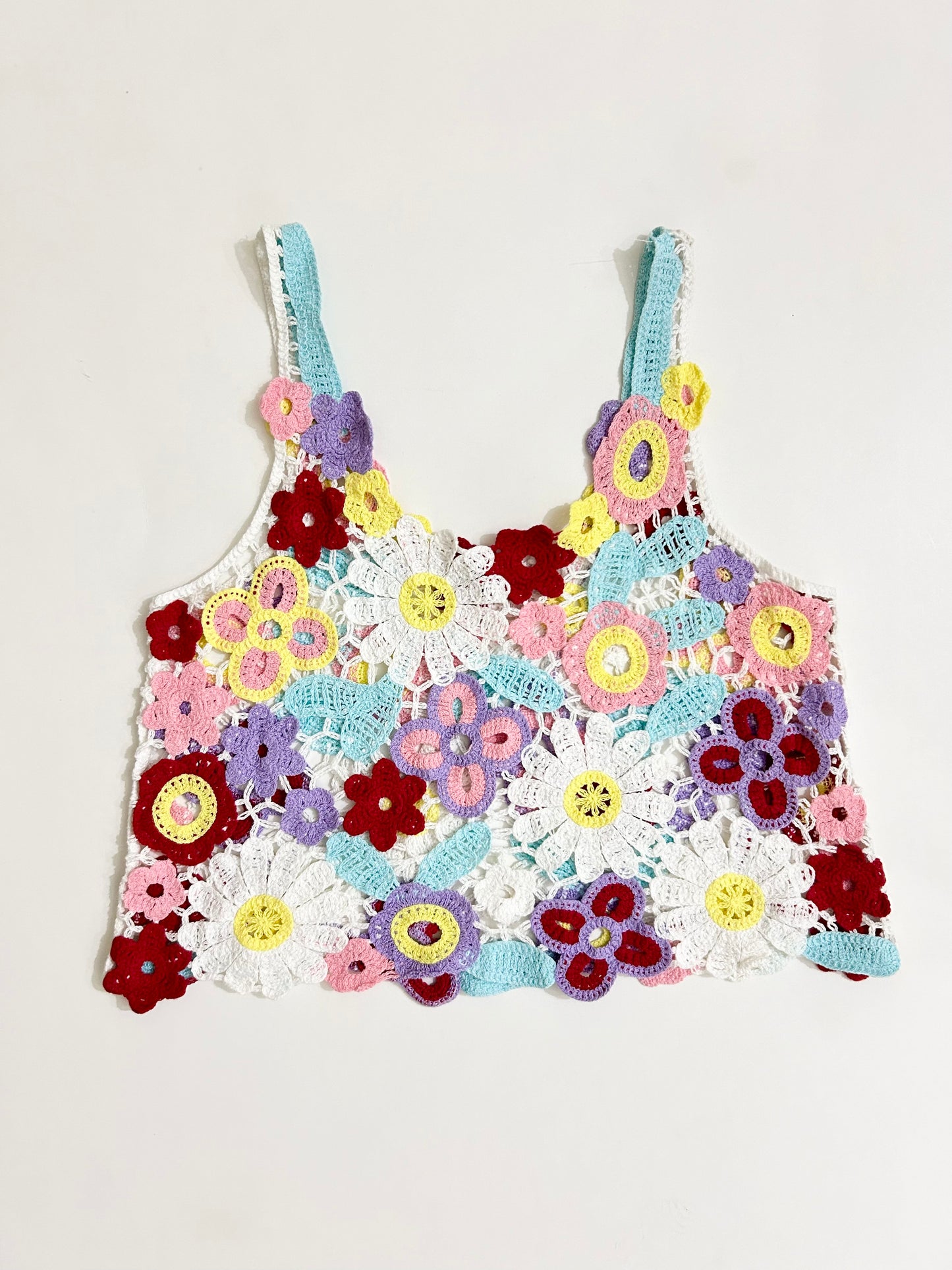 Floral Crochet Tank Top