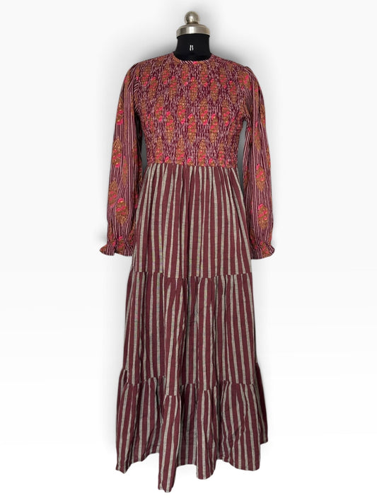 Floral Striped Dress