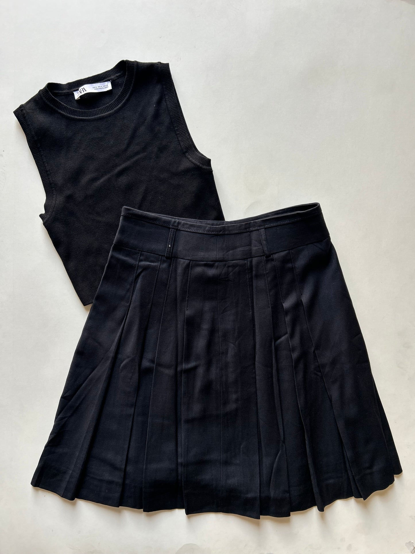 Navy Blue Skirt Waist 28”