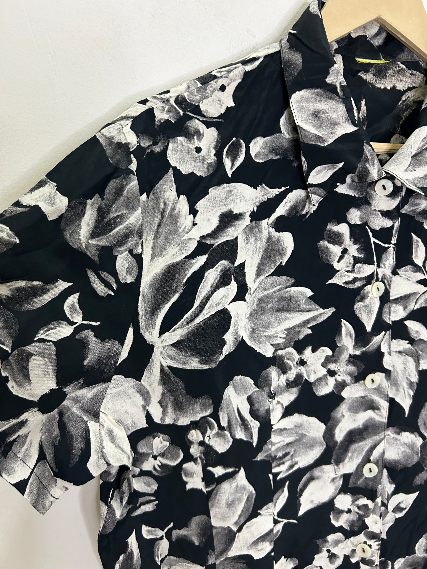 B&W Floral Shirt