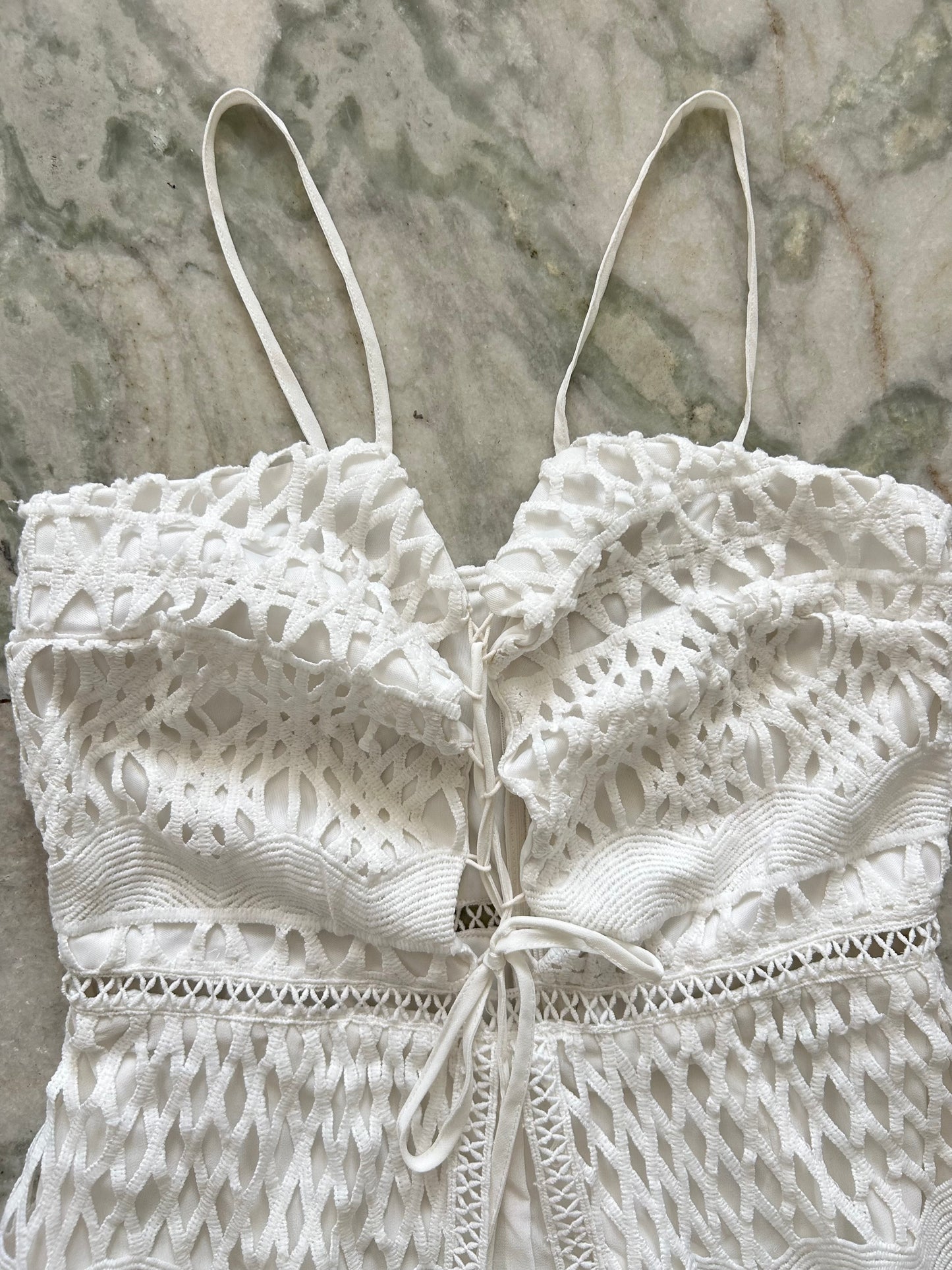 Playsuit with attached shrug
