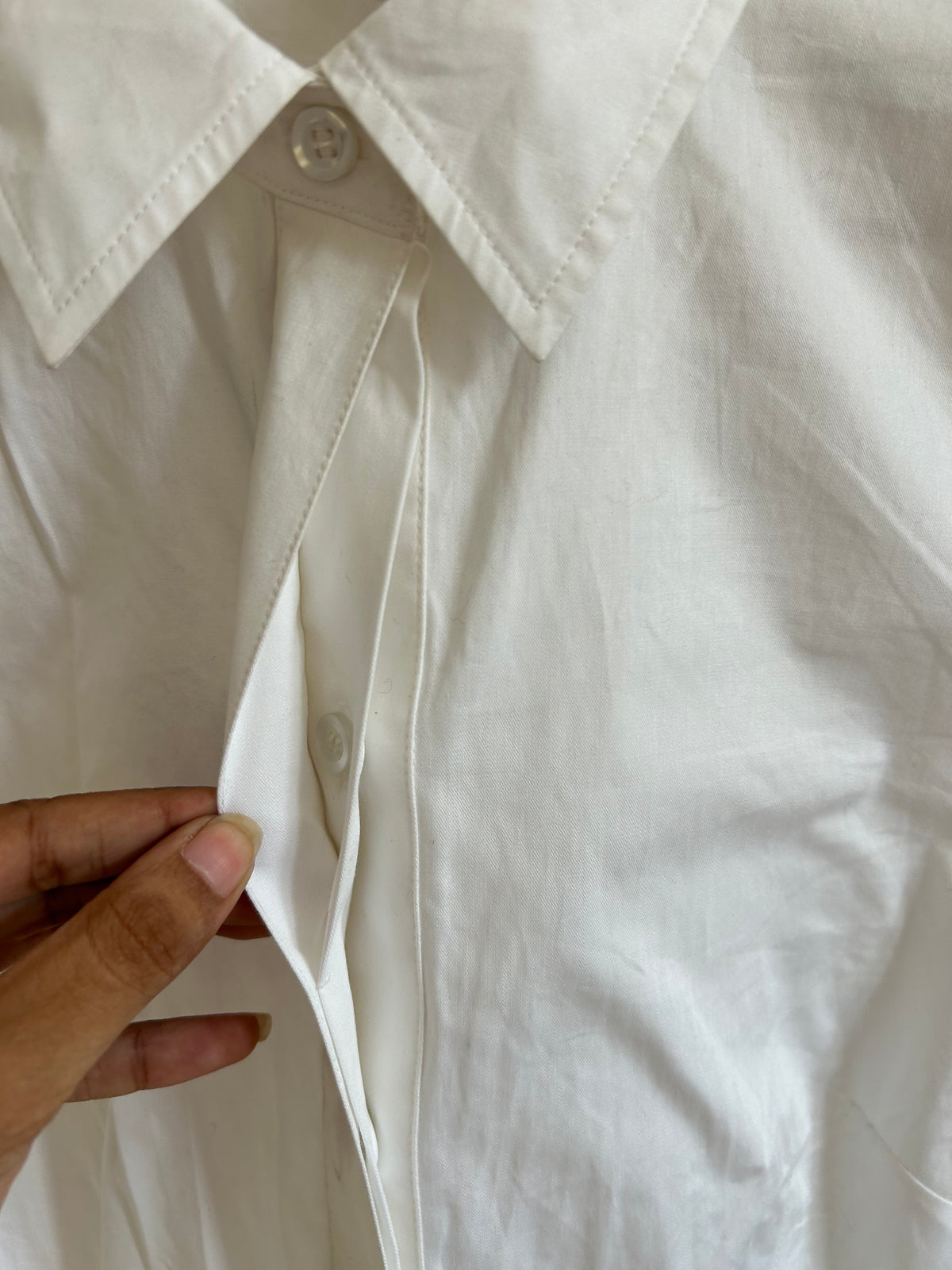 White Cotton Top: 36”