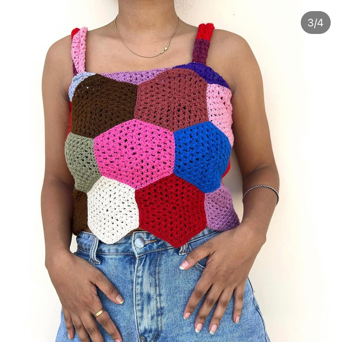 Patchwork Crochet Top