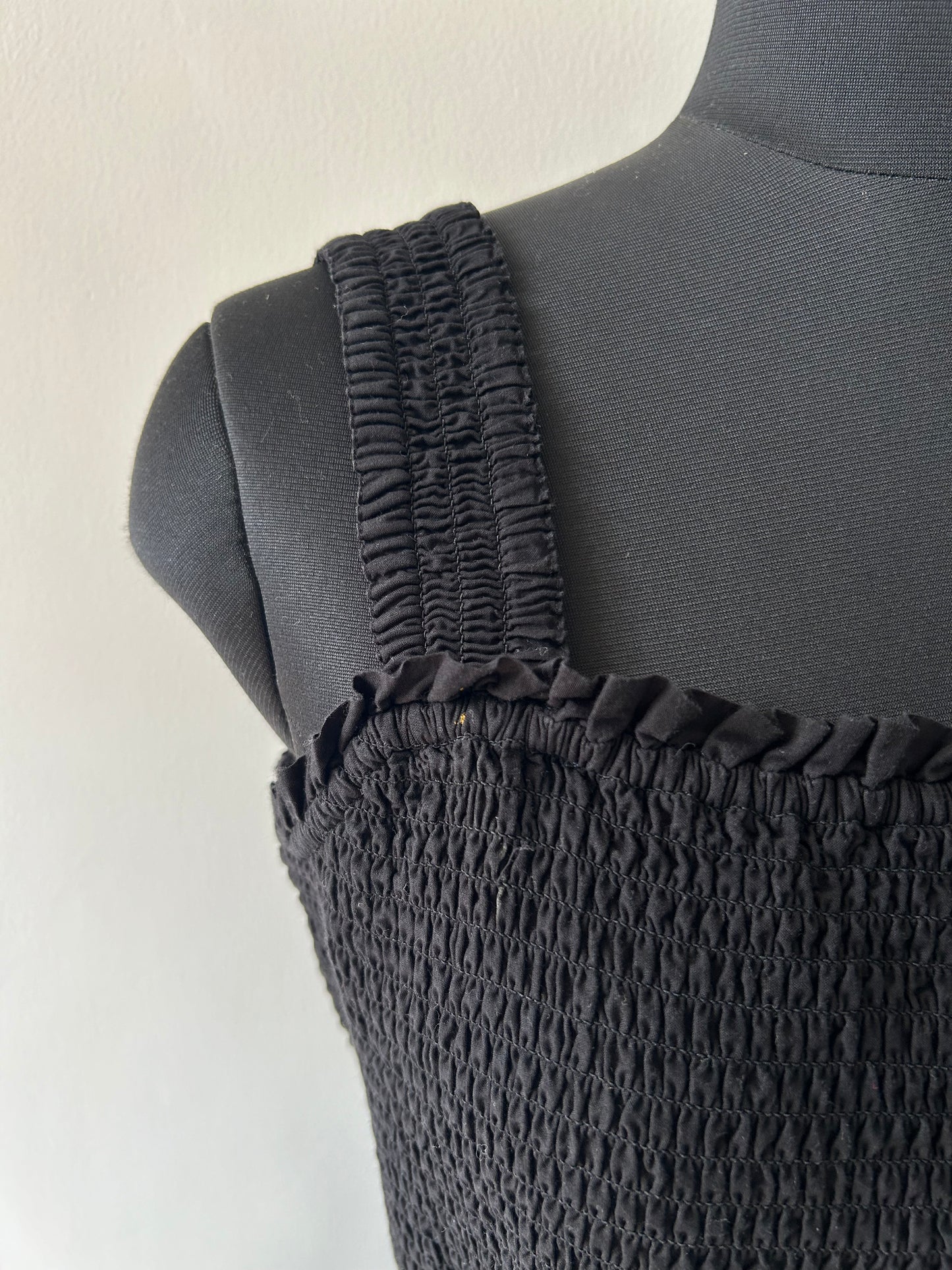 Cotton Fully Embroidered Black Dress