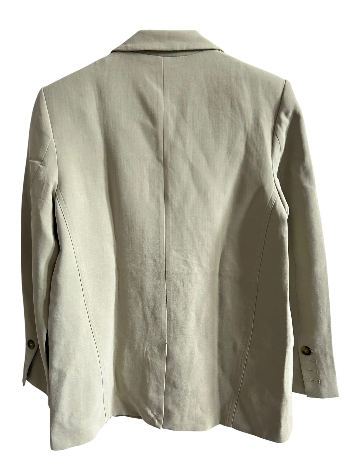 Zara Solid Green Blazer