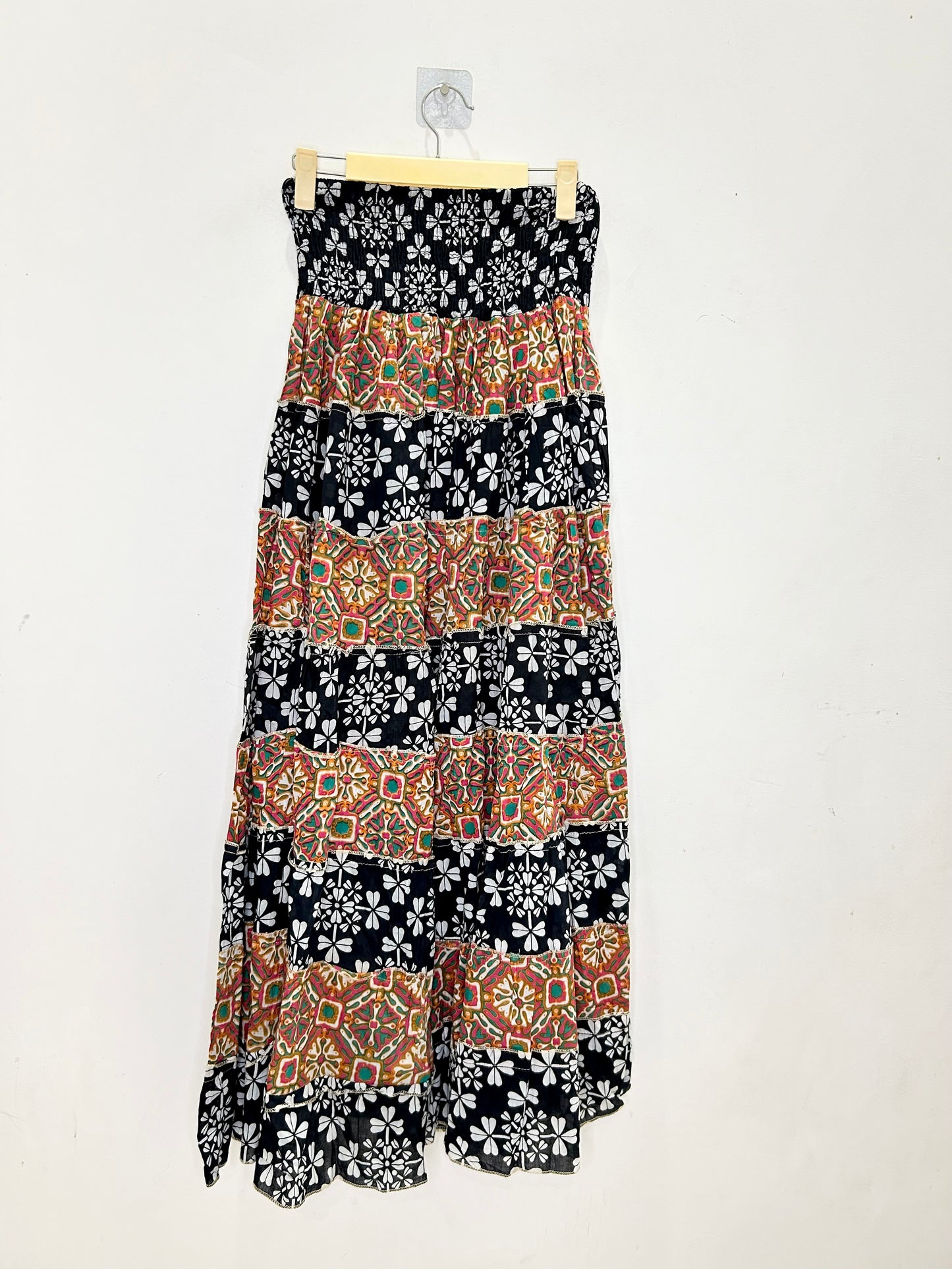 Cotton Dual Pattern Skirt