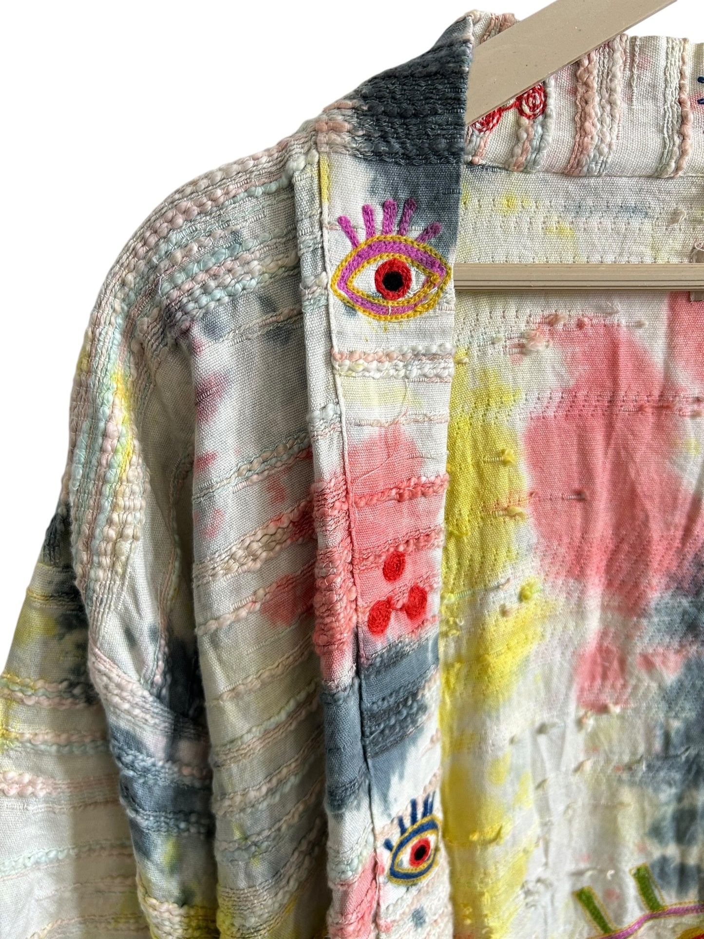 Evil Eye Cotton Tie Dye Shrug