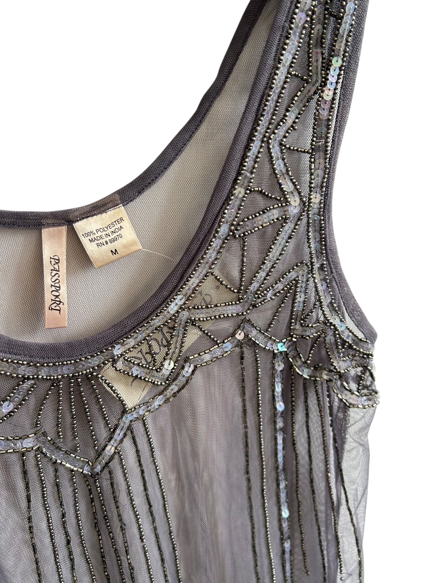 Sequin Mesh Top