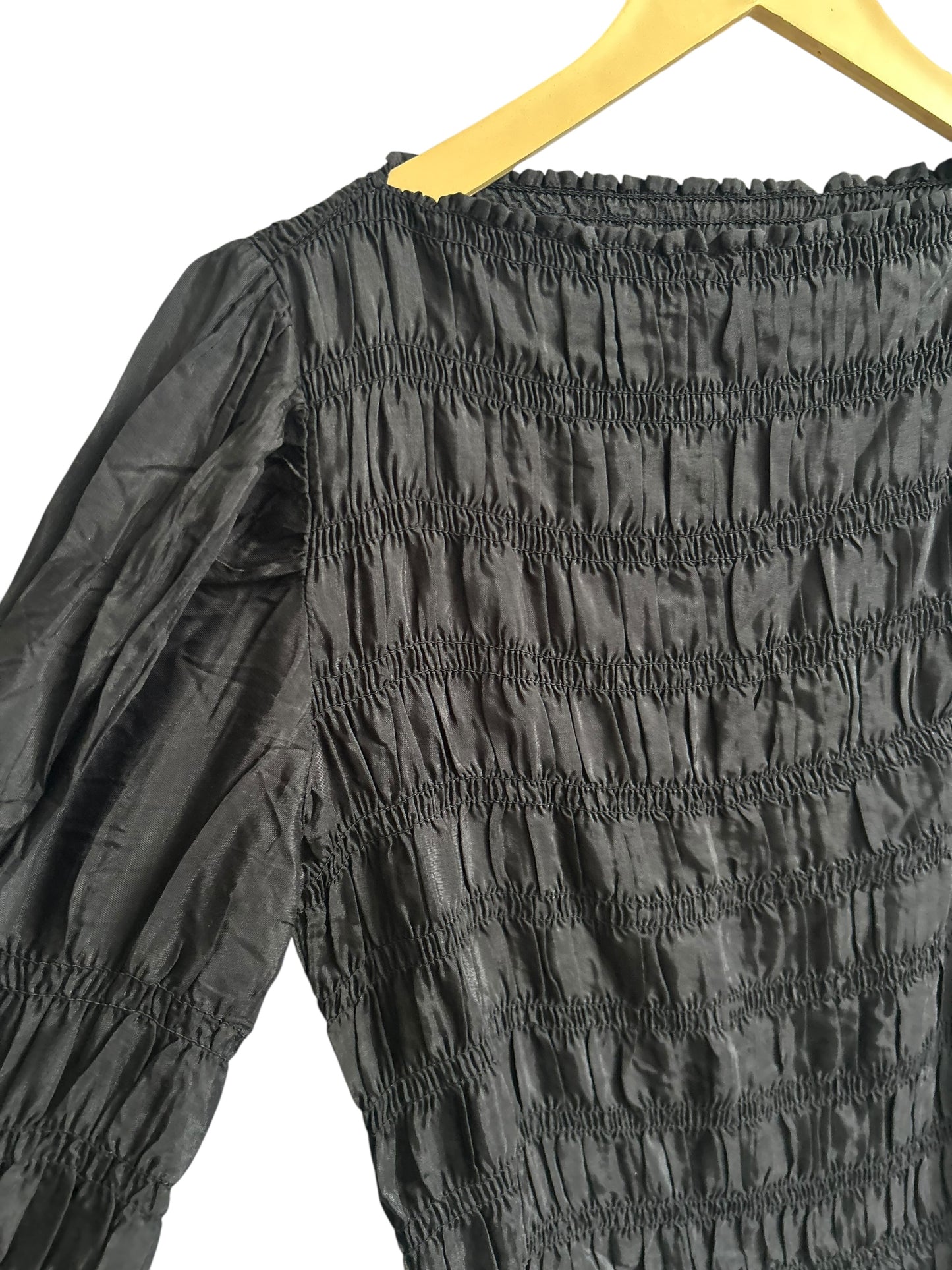 Black Ruched Top