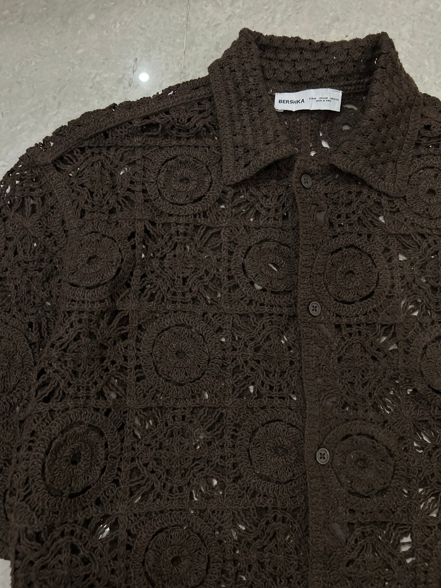 Crochet Brown Shirt