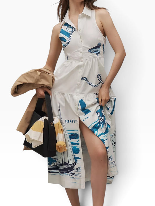 Cotton Sailor Dress: 40”